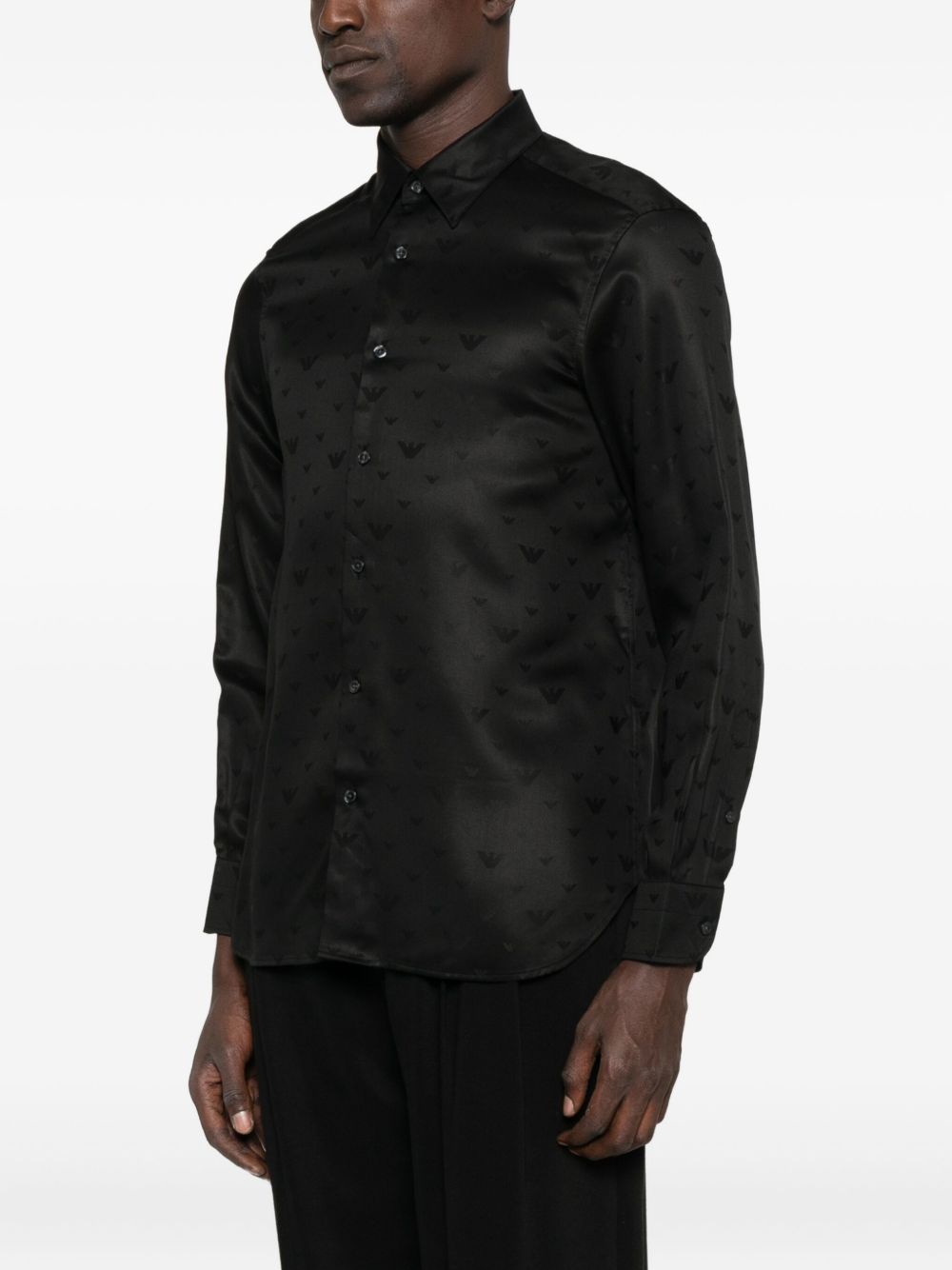Emporio Armani Shirts Black EM001537AF15074FC218 (EMPORIO ARMANI / シャツ・ブラウス ) | EMPORIO ARMANI (エンポリオ アルマーニ)(2)