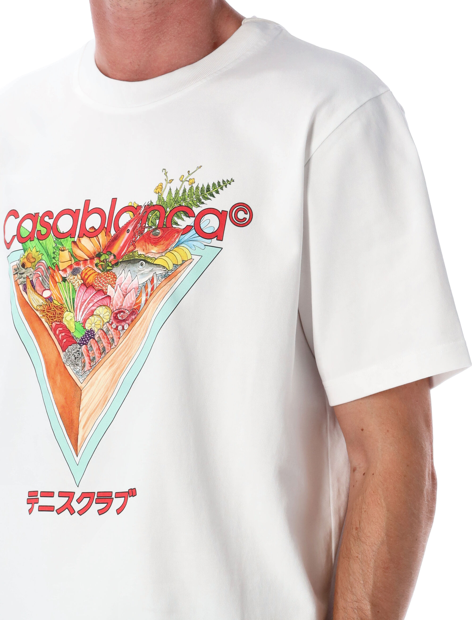 Casablanca T-shirts and Polos White MAW25JTS00101WHITE (Casablanca / Tシャツ・カットソー ) | Casablanca (カサブランカ)(2)