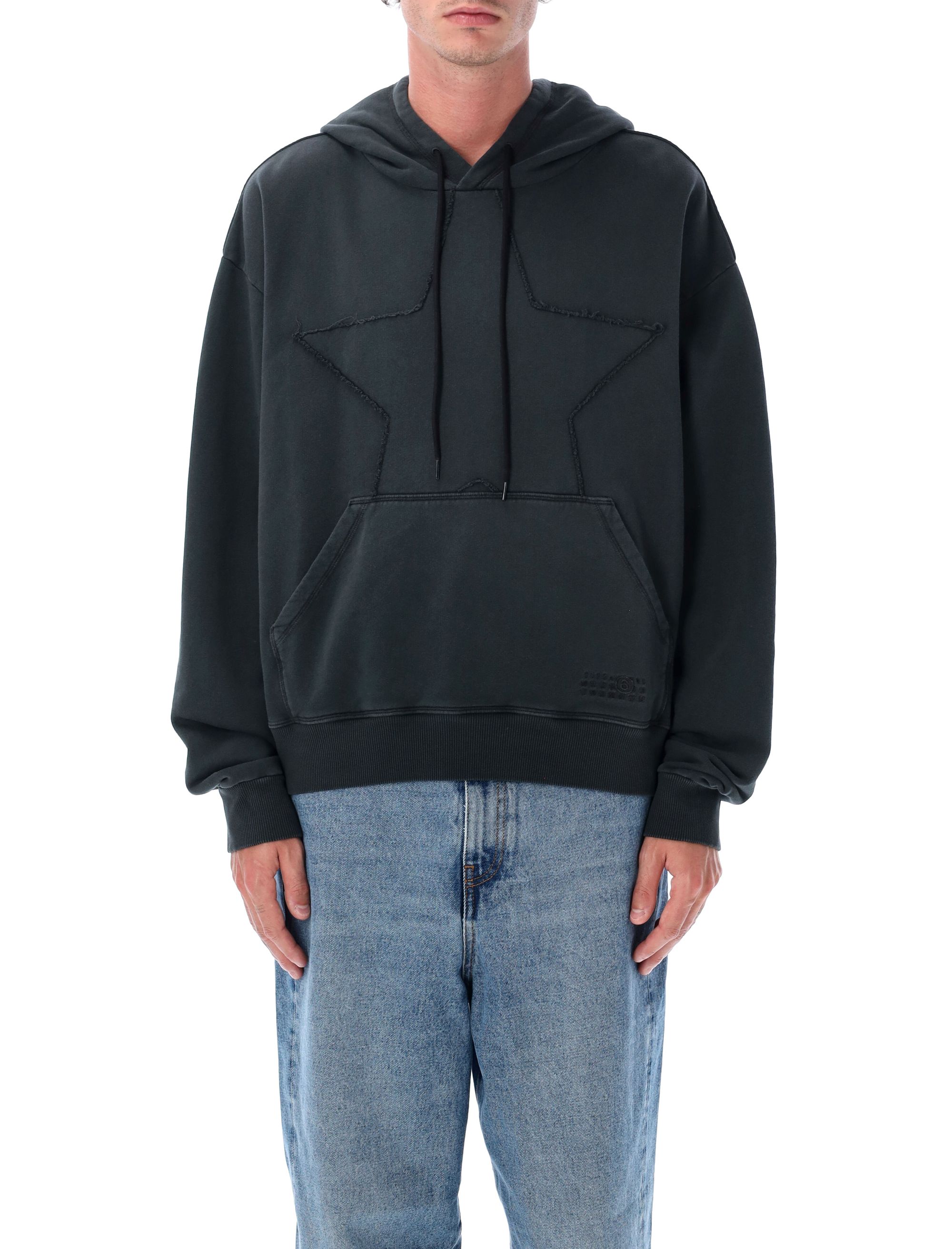 MM6 Maison Margiela Clothing.... Black SH2GU0022M25024899 (MM6 Maison Margiela / スウェット・フーディー ) | MM6 Maison Margiela (エムエムシックス)