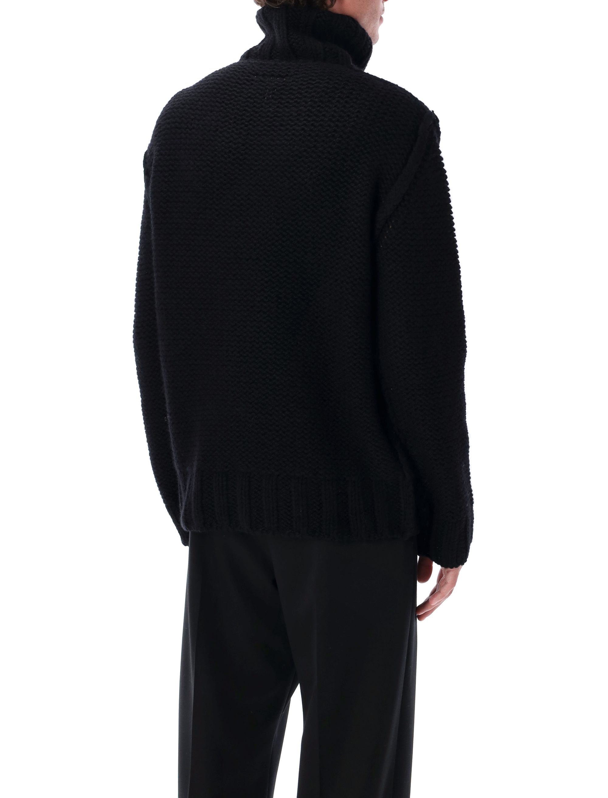 MM6 Maison Margiela Sweaters Black SH2HA0008M13166900 (MM6 Maison Margiela / ニット・セーター・カーディガン ) | MM6 Maison Margiela (エムエムシックス)(1)