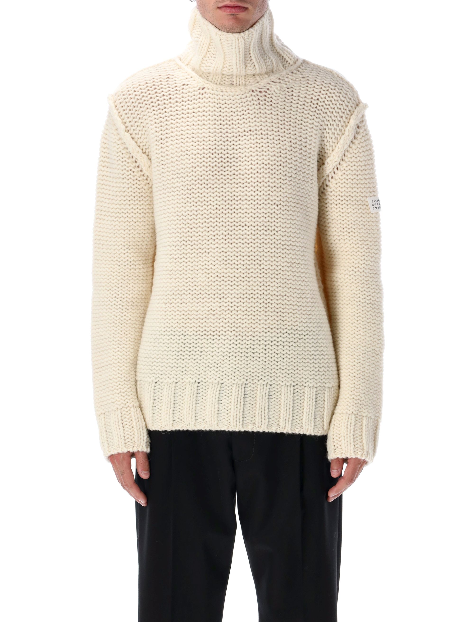 MM6 Maison Margiela Sweaters Beige SH2HA0008M13166101 (MM6 Maison Margiela / ニット・セーター・カーディガン ) | MM6 Maison Margiela (エムエムシックス)