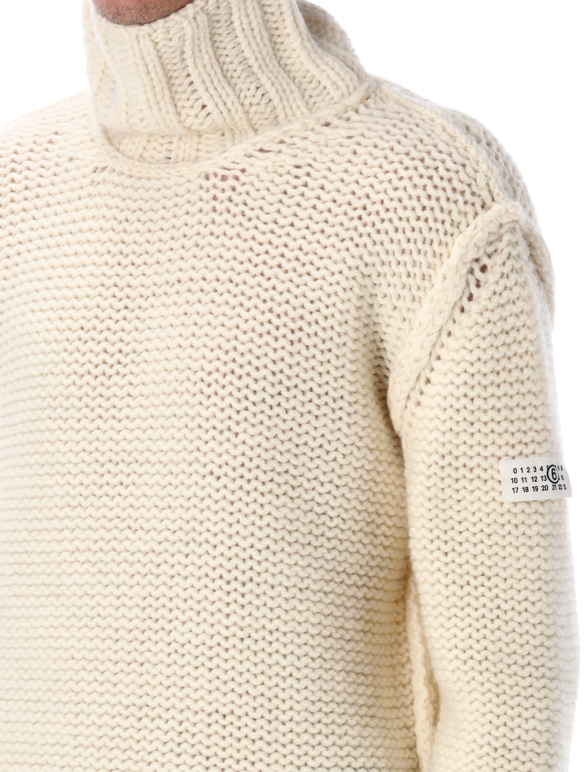 MM6 Maison Margiela Sweaters Beige SH2HA0008M13166101 (MM6 Maison Margiela / ニット・セーター・カーディガン ) | MM6 Maison Margiela (エムエムシックス)(2)