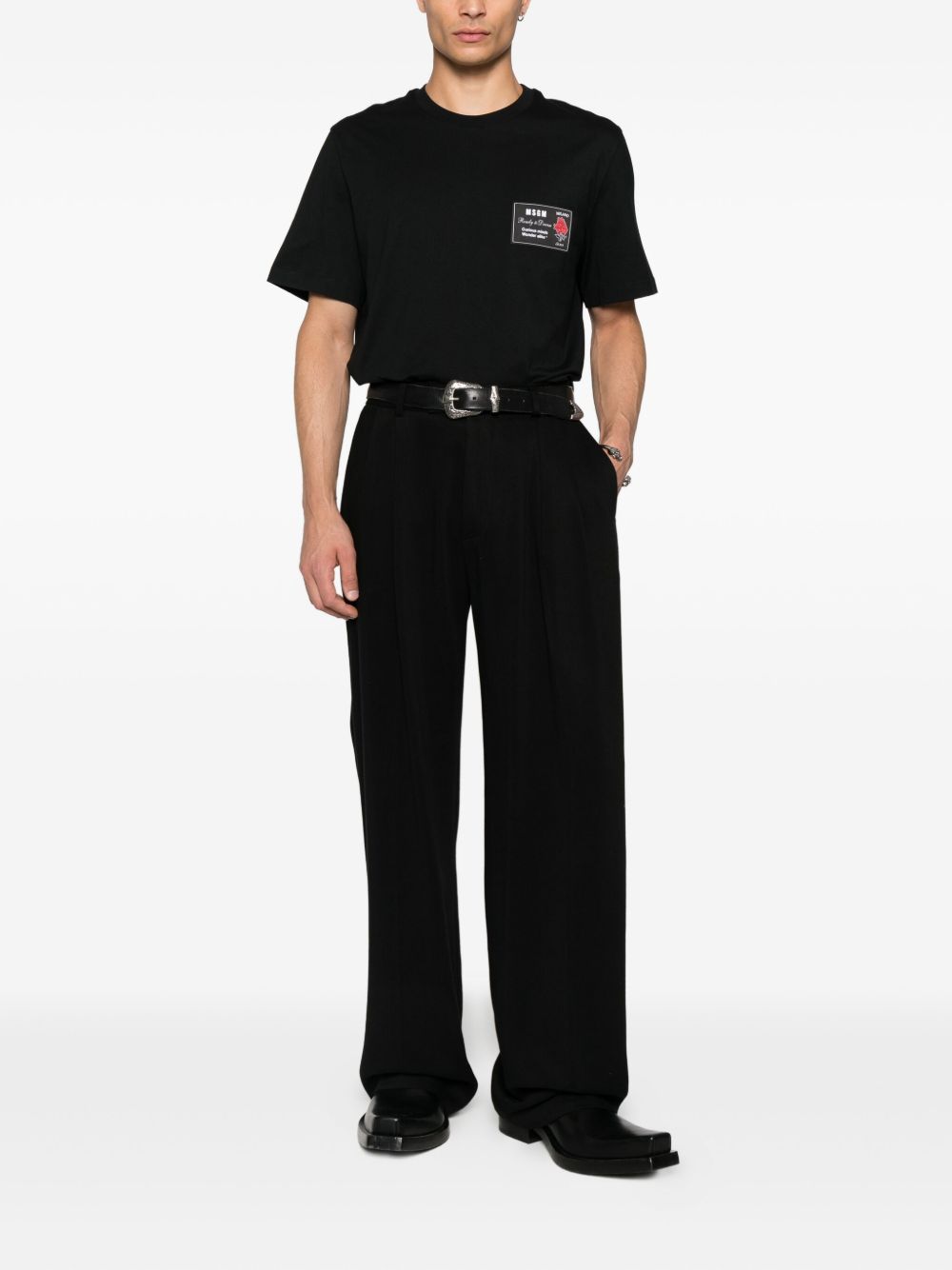 MSGM T-shirts and Polos Black 3940MM11825779899 (MSGM / Tシャツ・カットソー ) | MSGM (エムエスジーエム)(2)