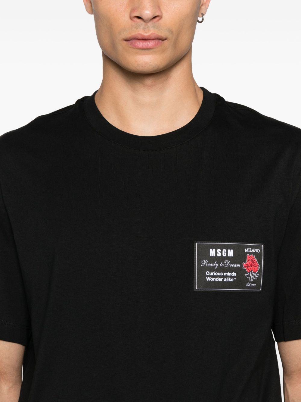 MSGM T-shirts and Polos Black 3940MM11825779899 (MSGM / Tシャツ・カットソー ) | MSGM (エムエスジーエム)(3)