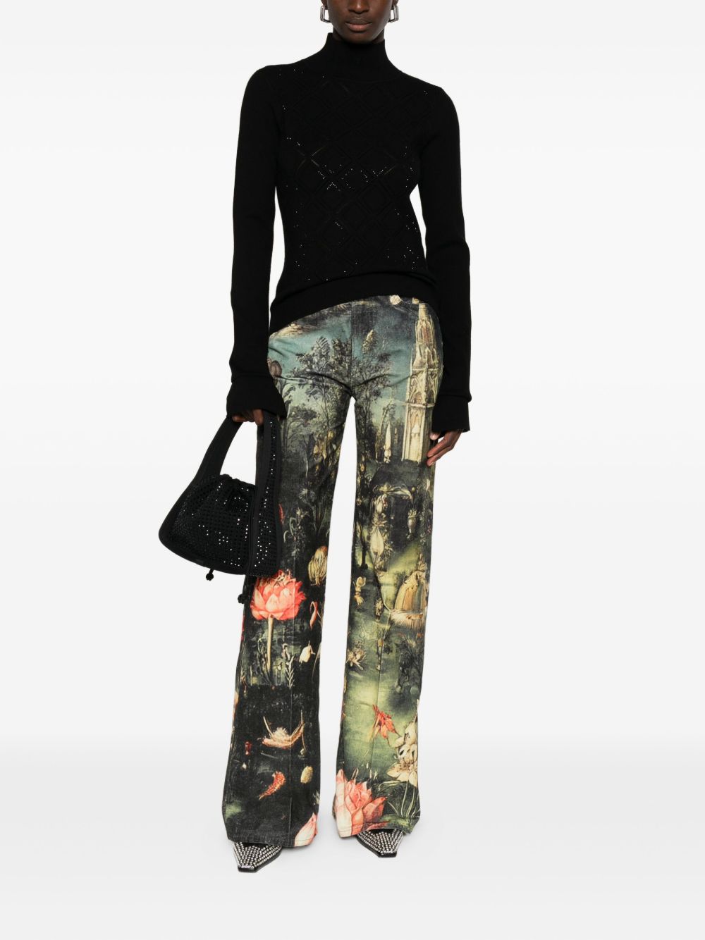 Blugirl Sweaters Black RF5114MS99E22222 (BLUGIRL / ニット・セーター・カーディガン ) | BLUGIRL (ブルーガール)(1)