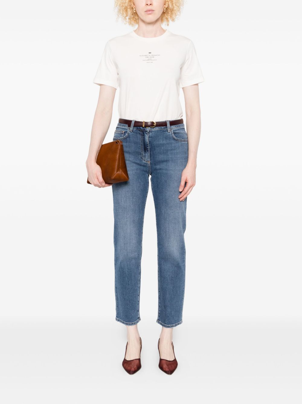 Elisabetta Franchi T-shirts and Polos White MA63D56E2270 (Elisabetta Franchi / Tシャツ・カットソー ) | Elisabetta Franchi (エリザベッタ フランキ)
