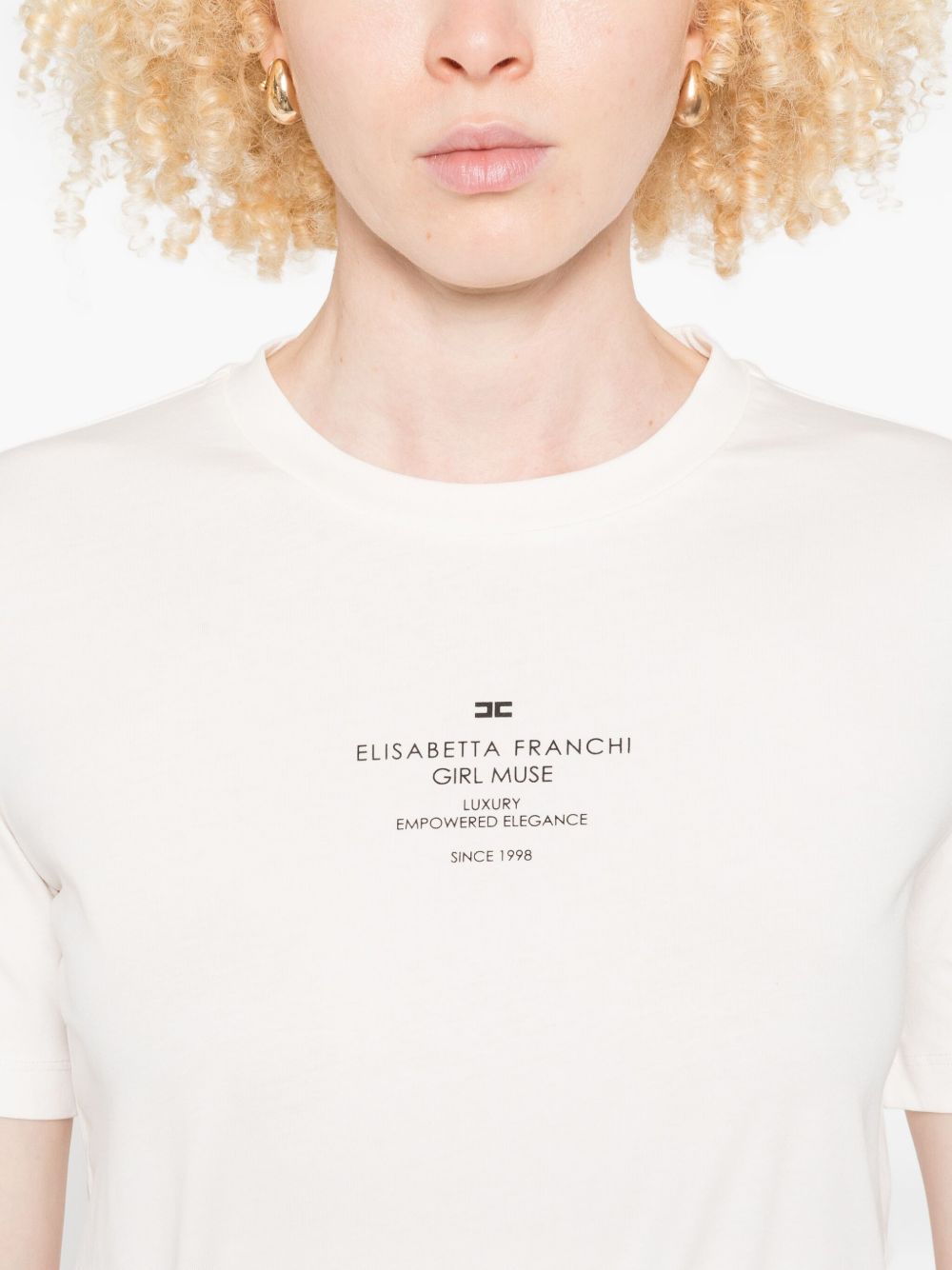 Elisabetta Franchi T-shirts and Polos White MA63D56E2270 (Elisabetta Franchi / Tシャツ・カットソー ) | Elisabetta Franchi (エリザベッタ フランキ)(2)