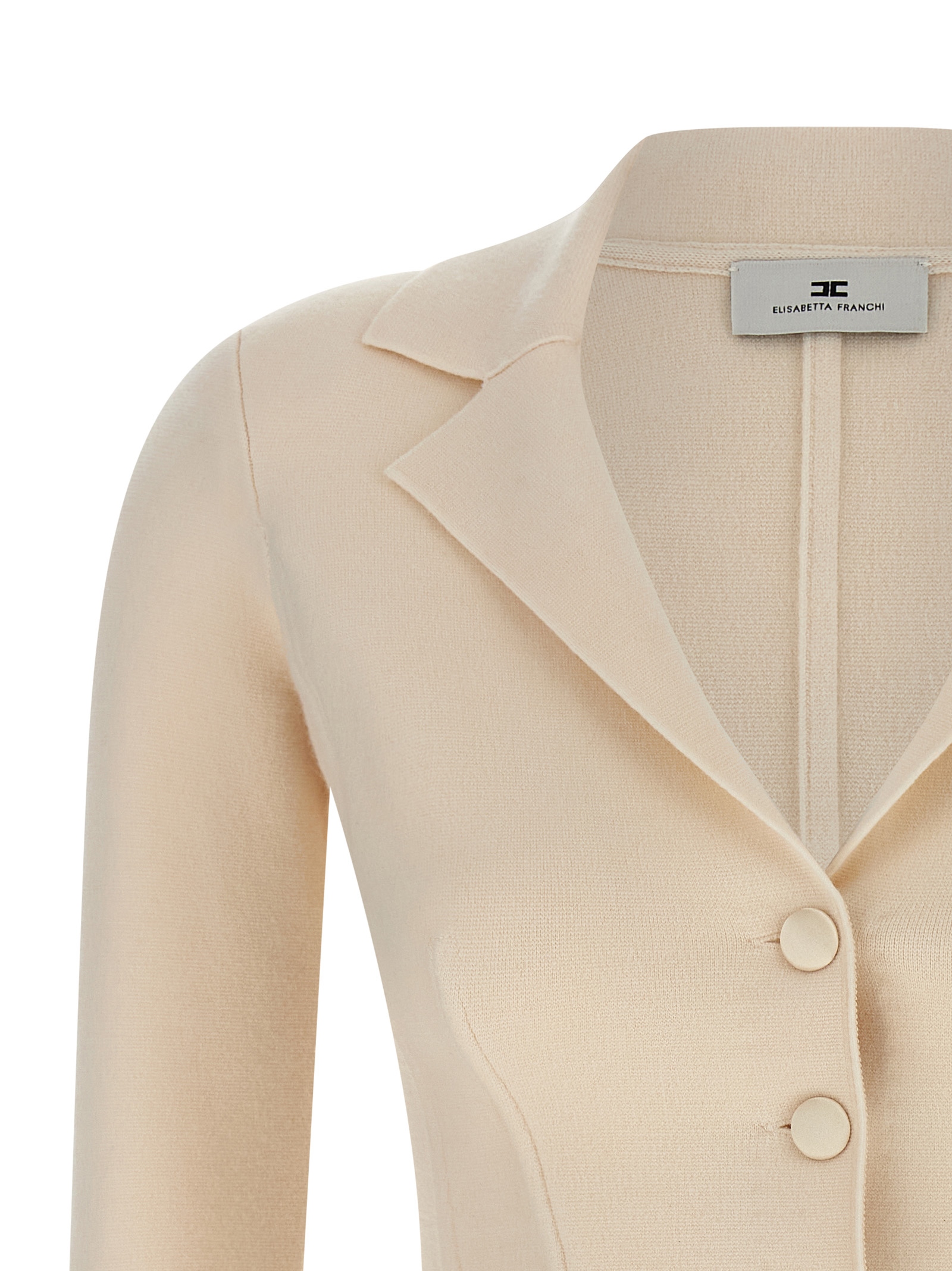 Fabric-stitch wool blazer MK16S56E2DZ9 (Elisabetta Franchi / ブレザー・ジャケット ) | Elisabetta Franchi (エリザベッタ フランキ)(2)