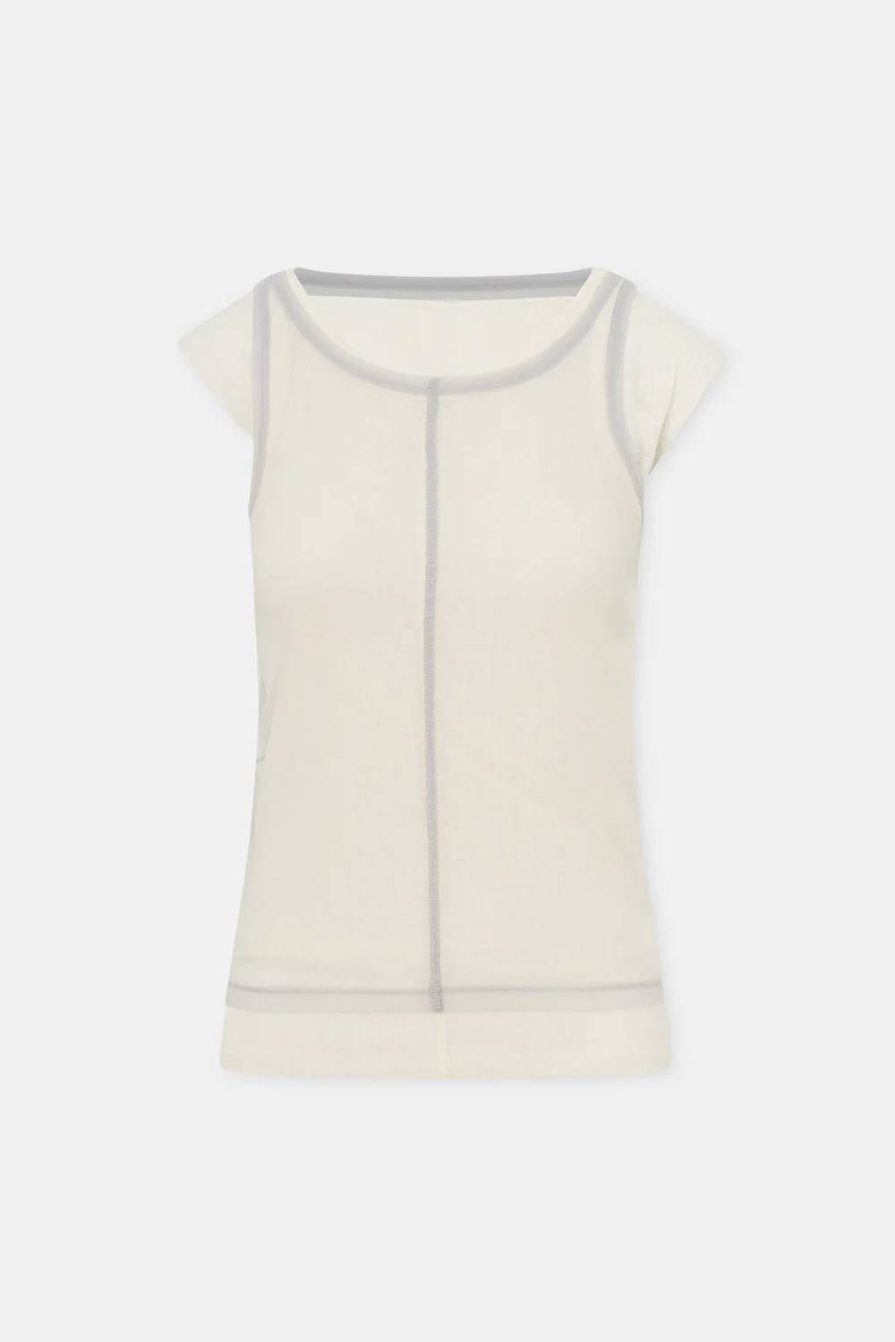 LA PISCINE Top White LF241WT037CU001001 (la piscine / Tシャツ・カットソー ) | la piscine (ラ ピシーヌ)