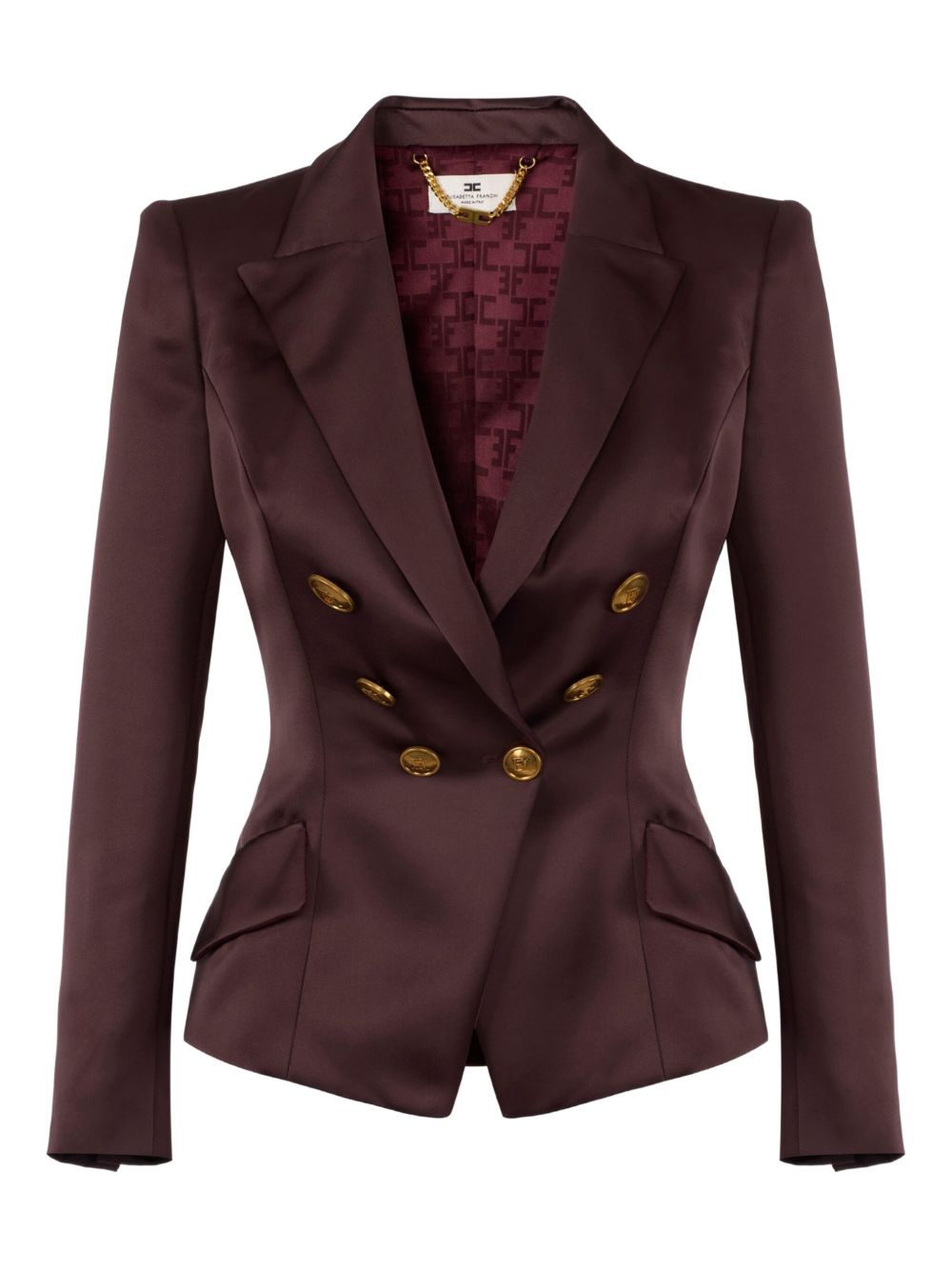Elisabetta Franchi Jackets Bordeaux GI18657E2EA4 (Elisabetta Franchi / ブレザー・ジャケット ) | Elisabetta Franchi (エリザベッタ フランキ)