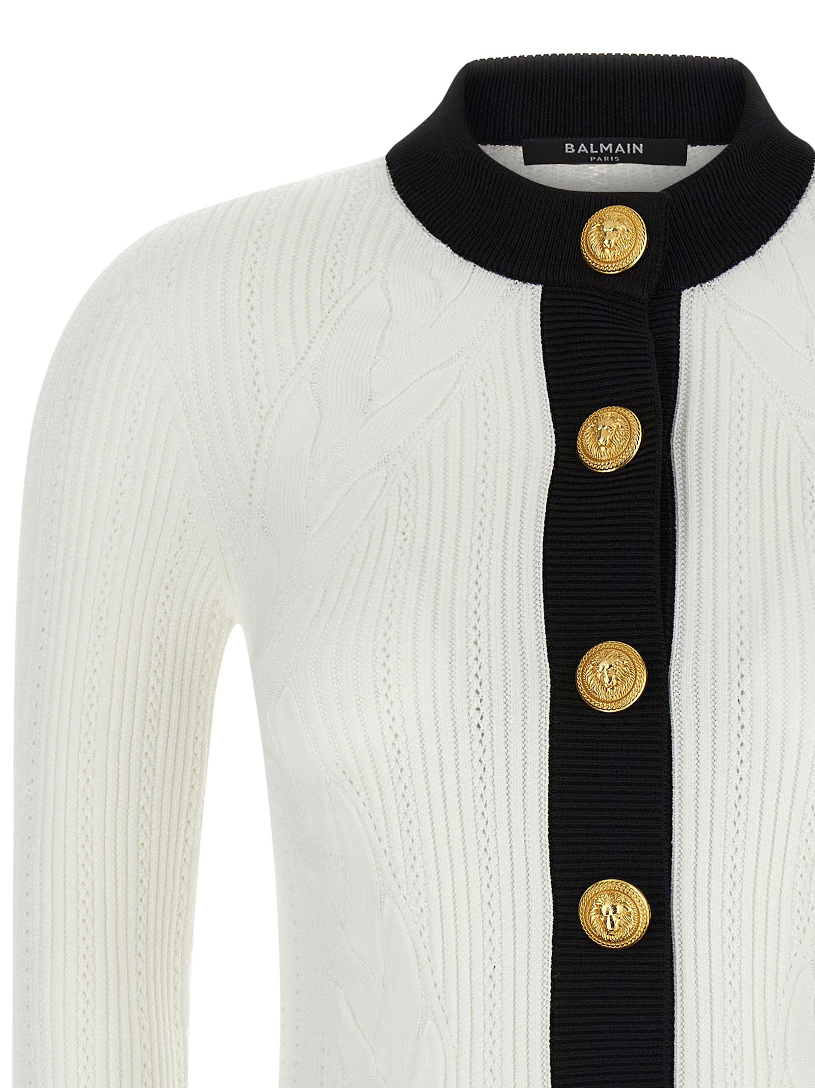Two-tone cardigan FF1KL191KI64GAB (Balmain / ニット・セーター・カーディガン ) | Balmain (バルマン)(2)