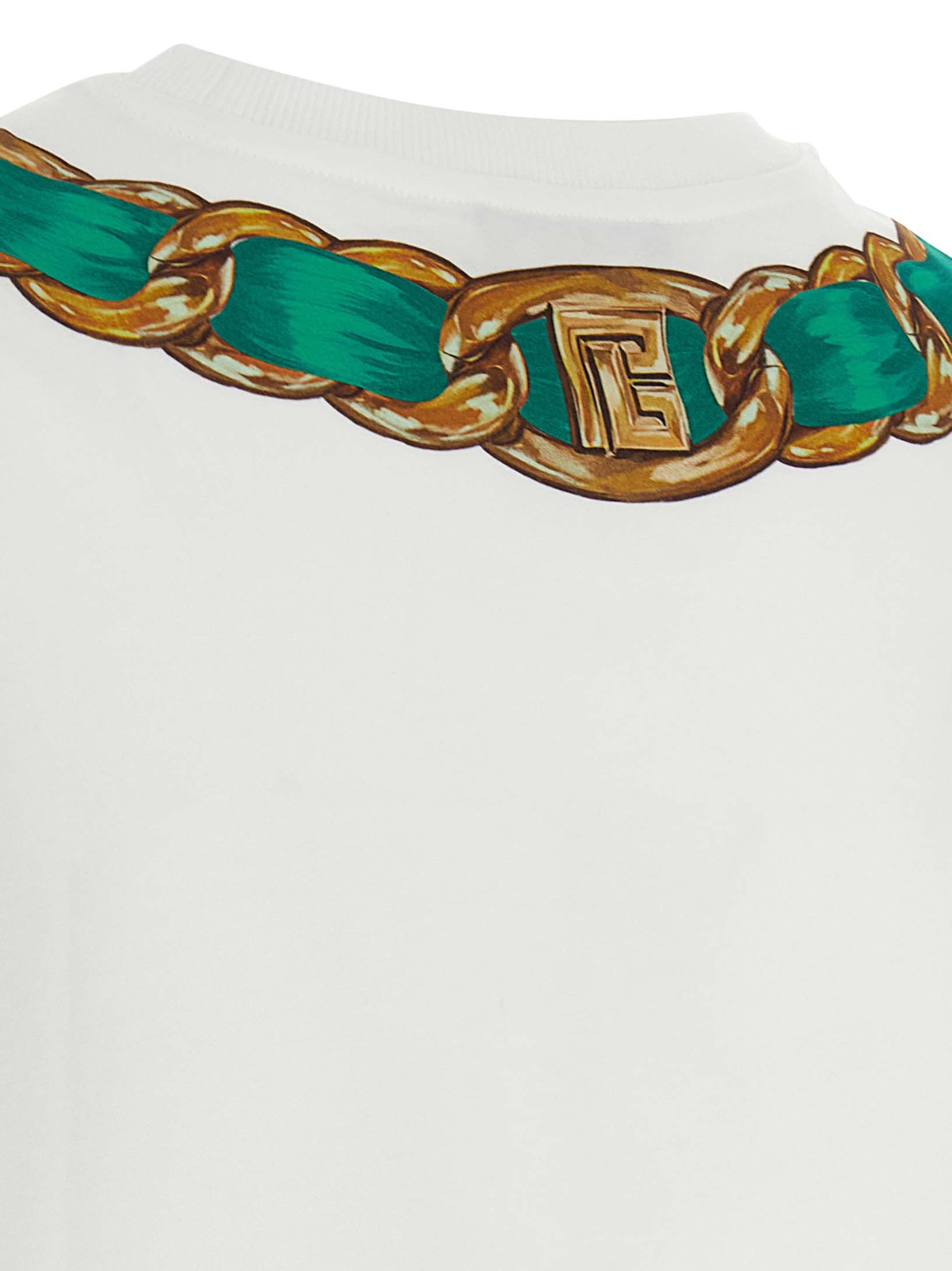 'Balmain Foulard' print T-shirt FF1EE020GF01GSR (Balmain / Tシャツ・カットソー ) | Balmain (バルマン)(3)