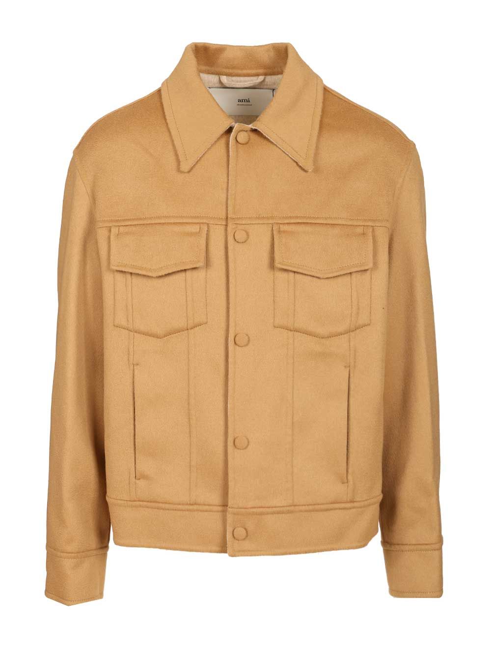 Wool trucker jacket H25UJK847WO00092802H25 (AMI Paris / カジュアルジャケット ) | AMI Paris (アミパリス)