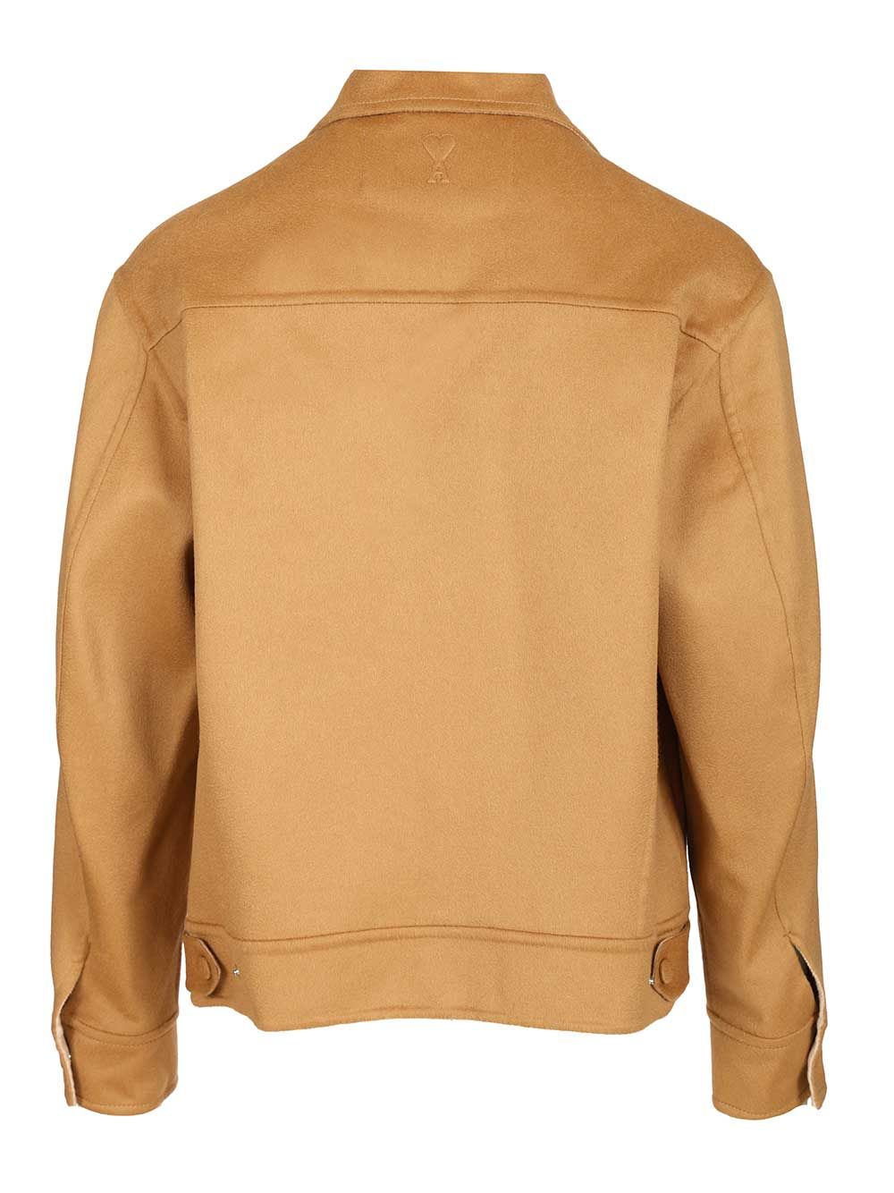Wool trucker jacket H25UJK847WO00092802H25 (AMI Paris / カジュアルジャケット ) | AMI Paris (アミパリス)(1)