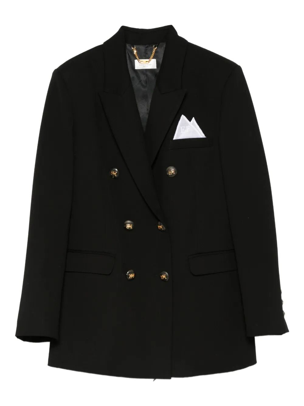 COTTON GABARDINE BLAZER WITH BREAST POCKET GI16156E2110 (Elisabetta Franchi / ブレザー・ジャケット ) | Elisabetta Franchi (エリザベッタ フランキ)