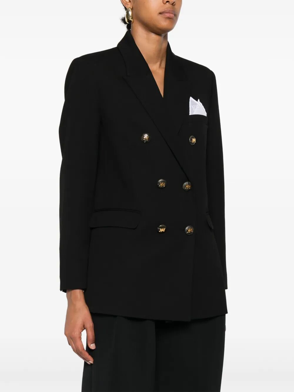 COTTON GABARDINE BLAZER WITH BREAST POCKET GI16156E2110 (Elisabetta Franchi / ブレザー・ジャケット ) | Elisabetta Franchi (エリザベッタ フランキ)(3)