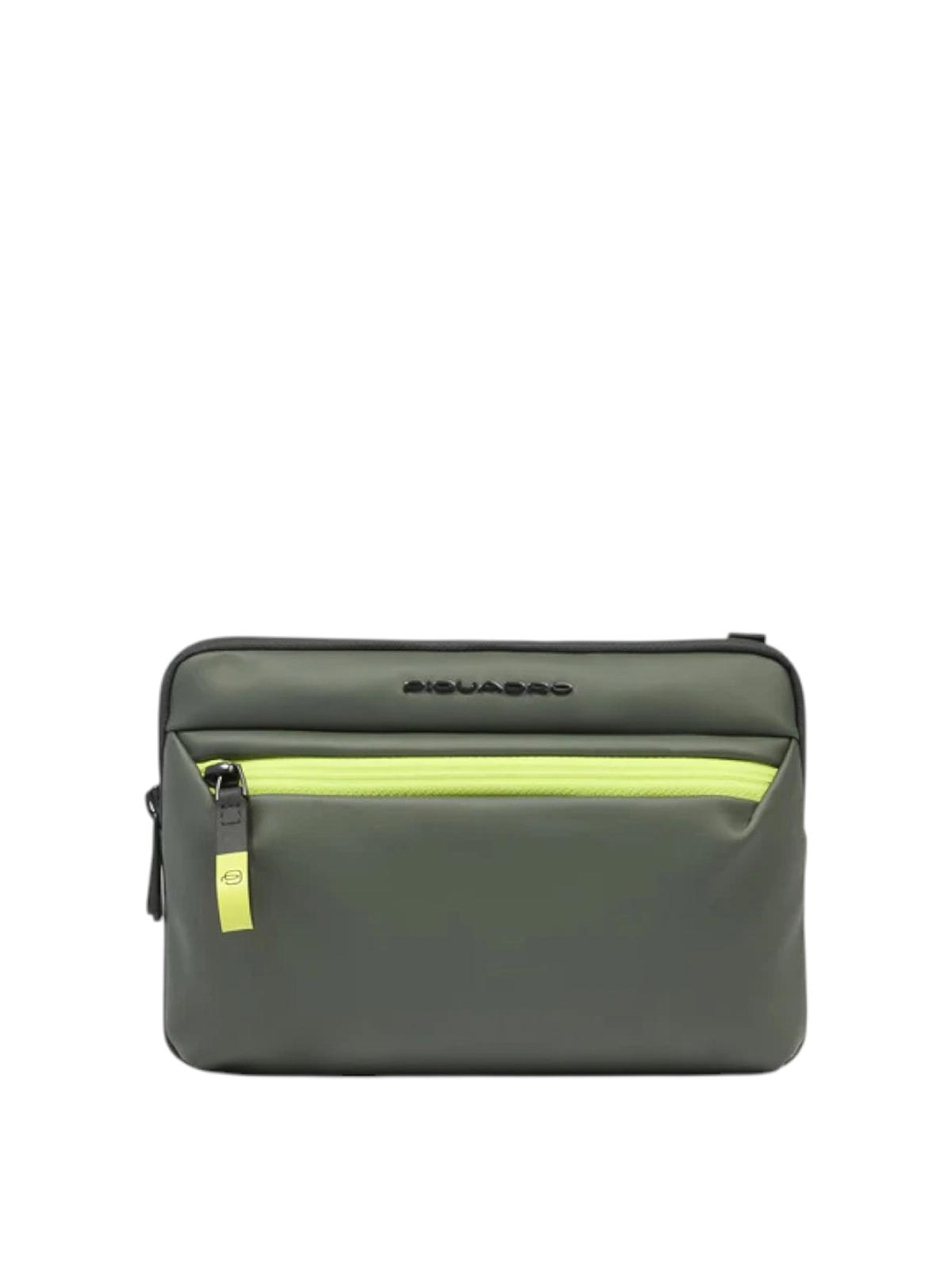 Pochette Porta Ipadmini In Tessuto Gommato AC6492C2OWVE (PIQUADRO / ハンドバッグ・ショルダーバッグ ) | PIQUADRO (ピクアドロ)
