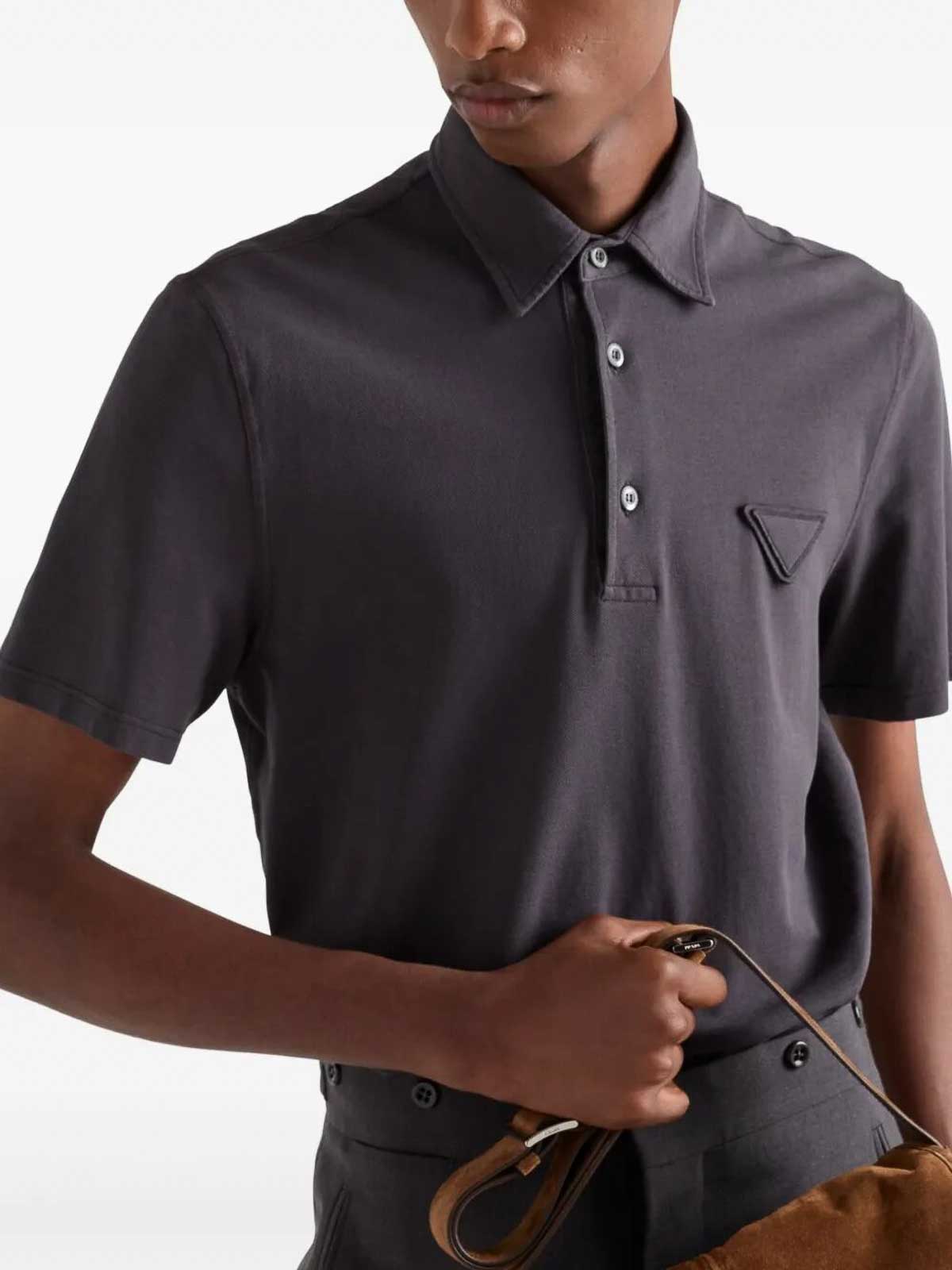 Cotton Polo Shirt UJN85116JMSWMOF0207 (Prada / ポロシャツ ) | Prada (プラダ)(2)