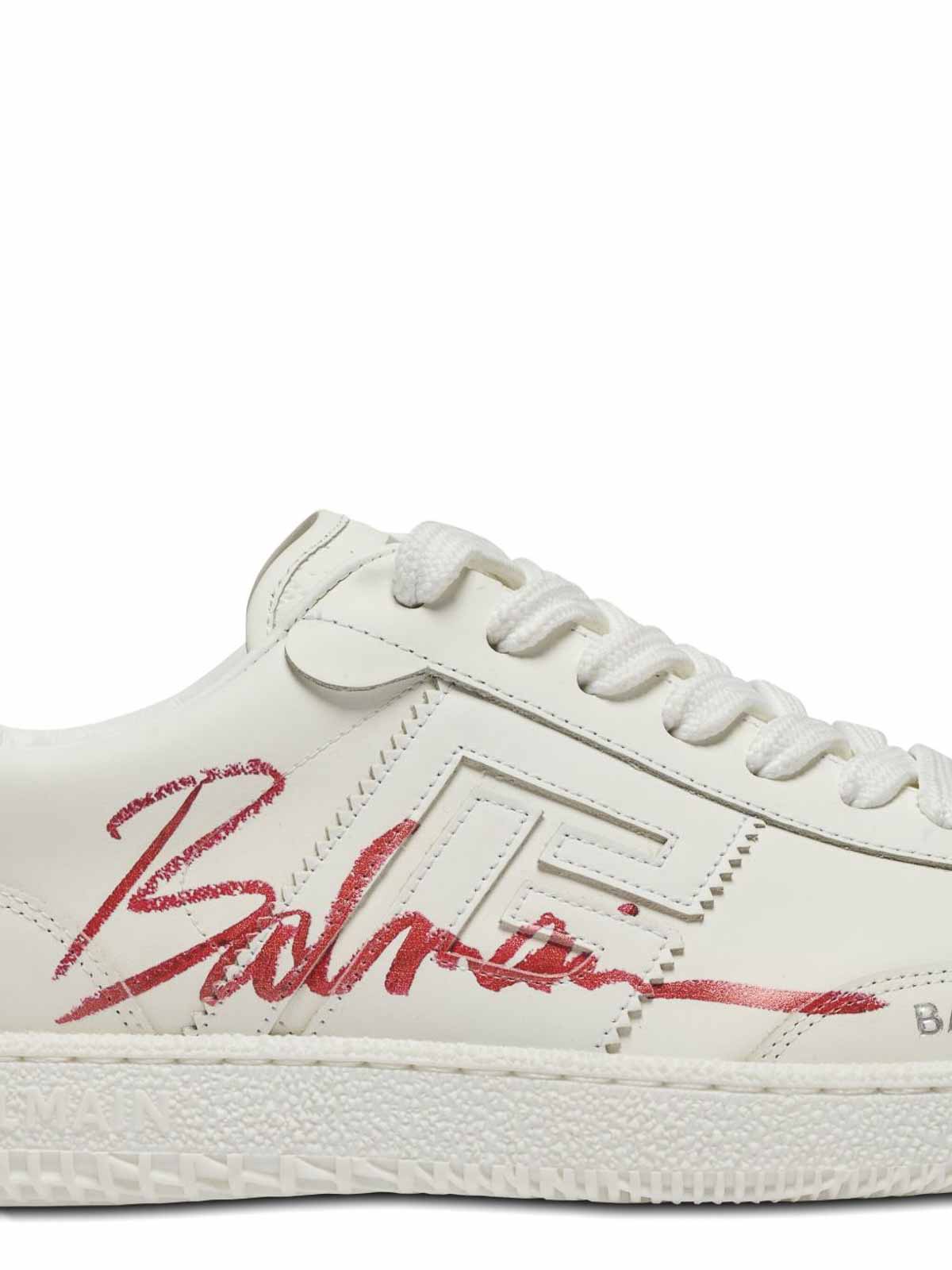 Sneakers Swan Lipstick in leather EN0VI735LIPSMIQ (Balmain / スニーカー ) | Balmain (バルマン)(1)