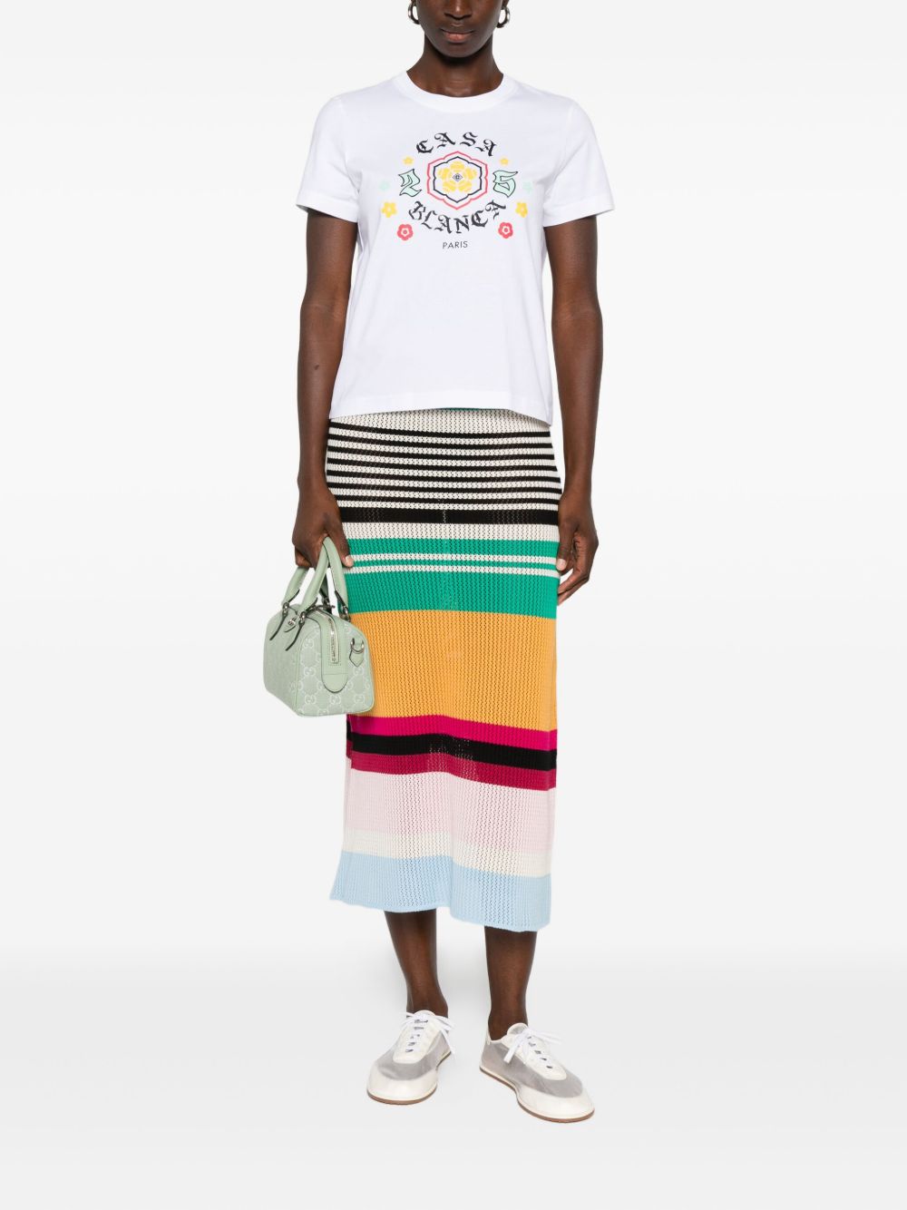 Casablanca T-shirts and Polos White WAW25JTS02002 (Casablanca / Tシャツ・カットソー ) | Casablanca (カサブランカ)(1)