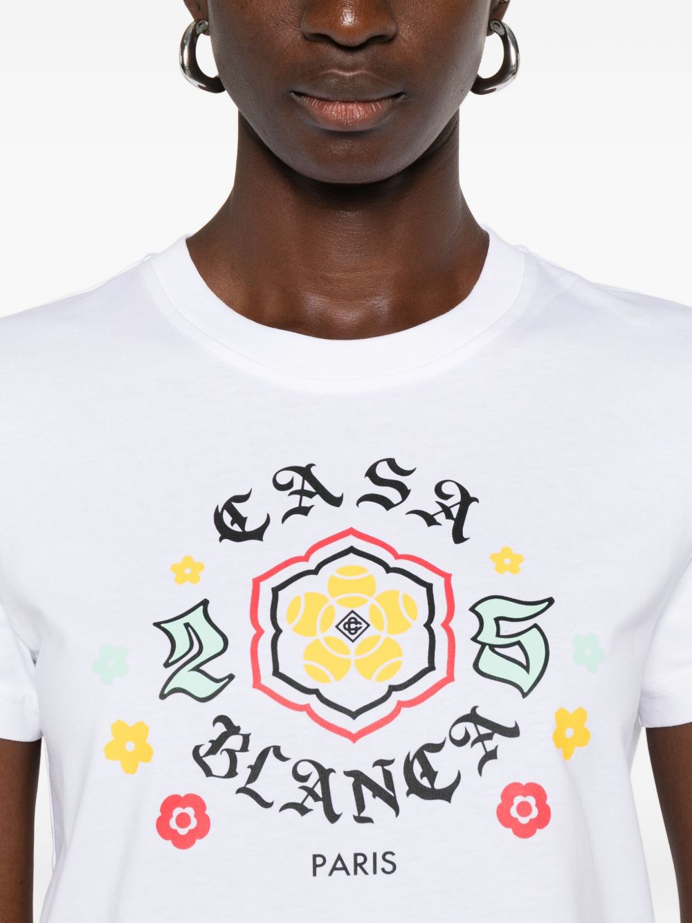 Casablanca T-shirts and Polos White WAW25JTS02002 (Casablanca / Tシャツ・カットソー ) | Casablanca (カサブランカ)(2)