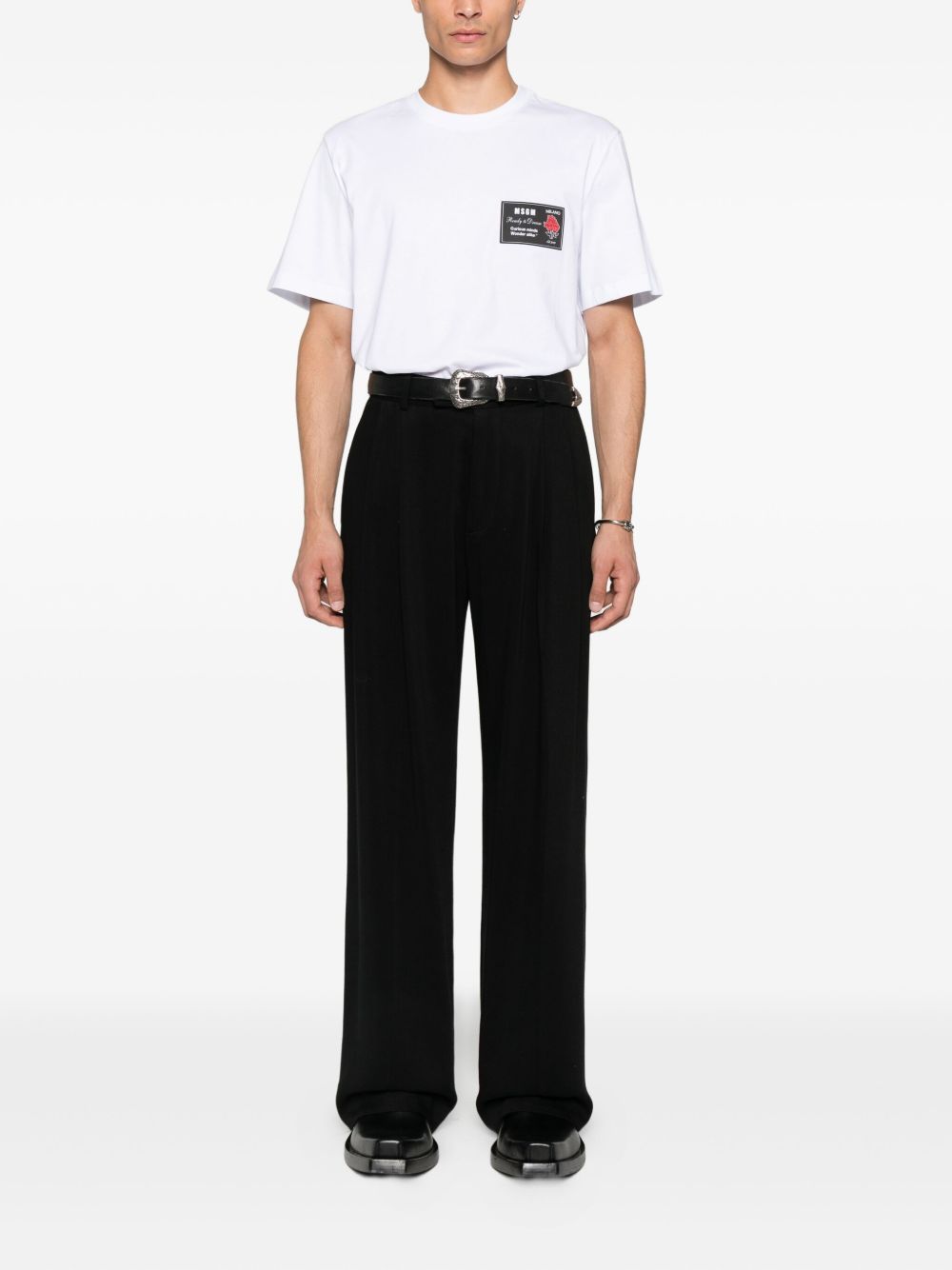 MSGM T-shirts and Polos White 3940MM11825779801 (MSGM / Tシャツ・カットソー ) | MSGM (エムエスジーエム)(1)