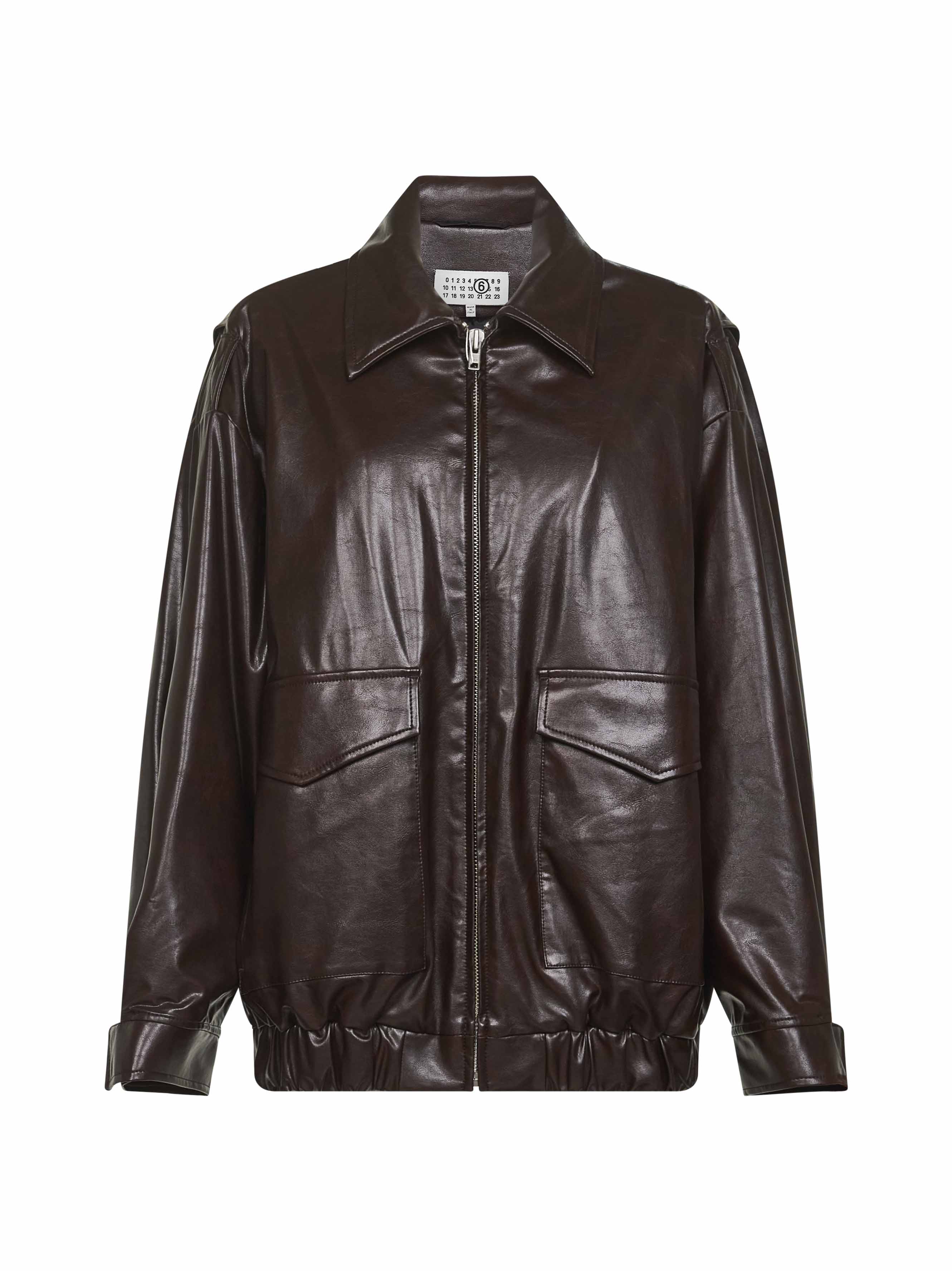 MM6 Maison Margiela Coats Purple S52AM0325M35465144 (MM6 Maison Margiela / レザー&ファージャケット・コート ) | MM6 Maison Margiela (エムエムシックス)