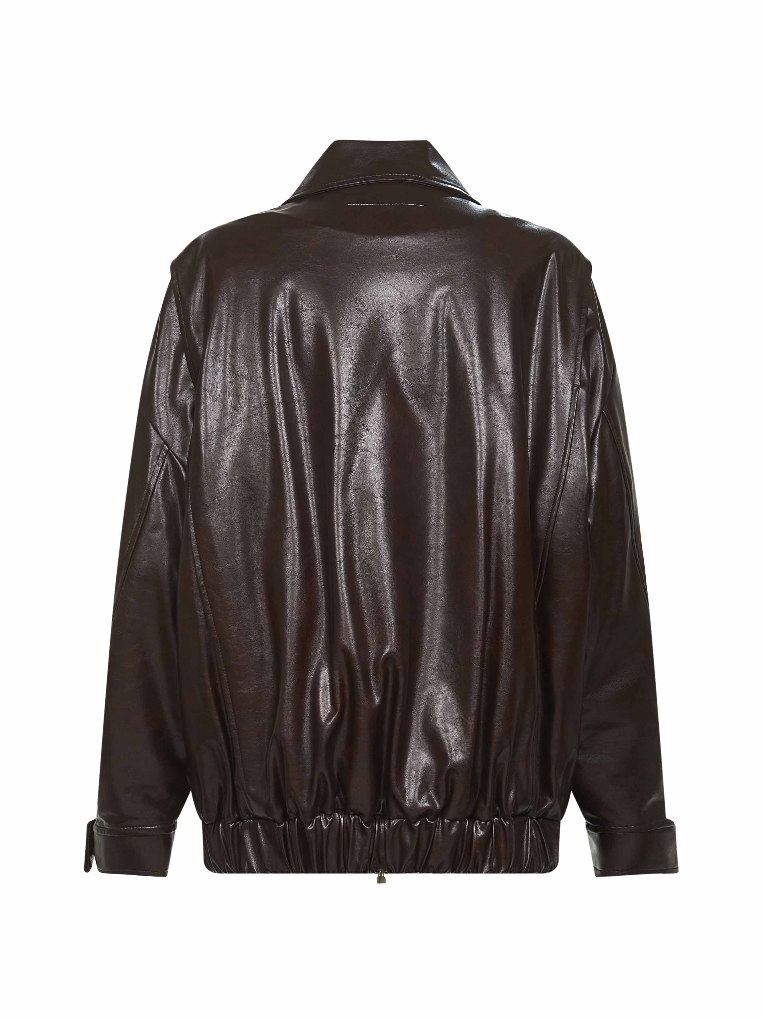 MM6 Maison Margiela Coats Purple S52AM0325M35465144 (MM6 Maison Margiela / レザー&ファージャケット・コート ) | MM6 Maison Margiela (エムエムシックス)(1)