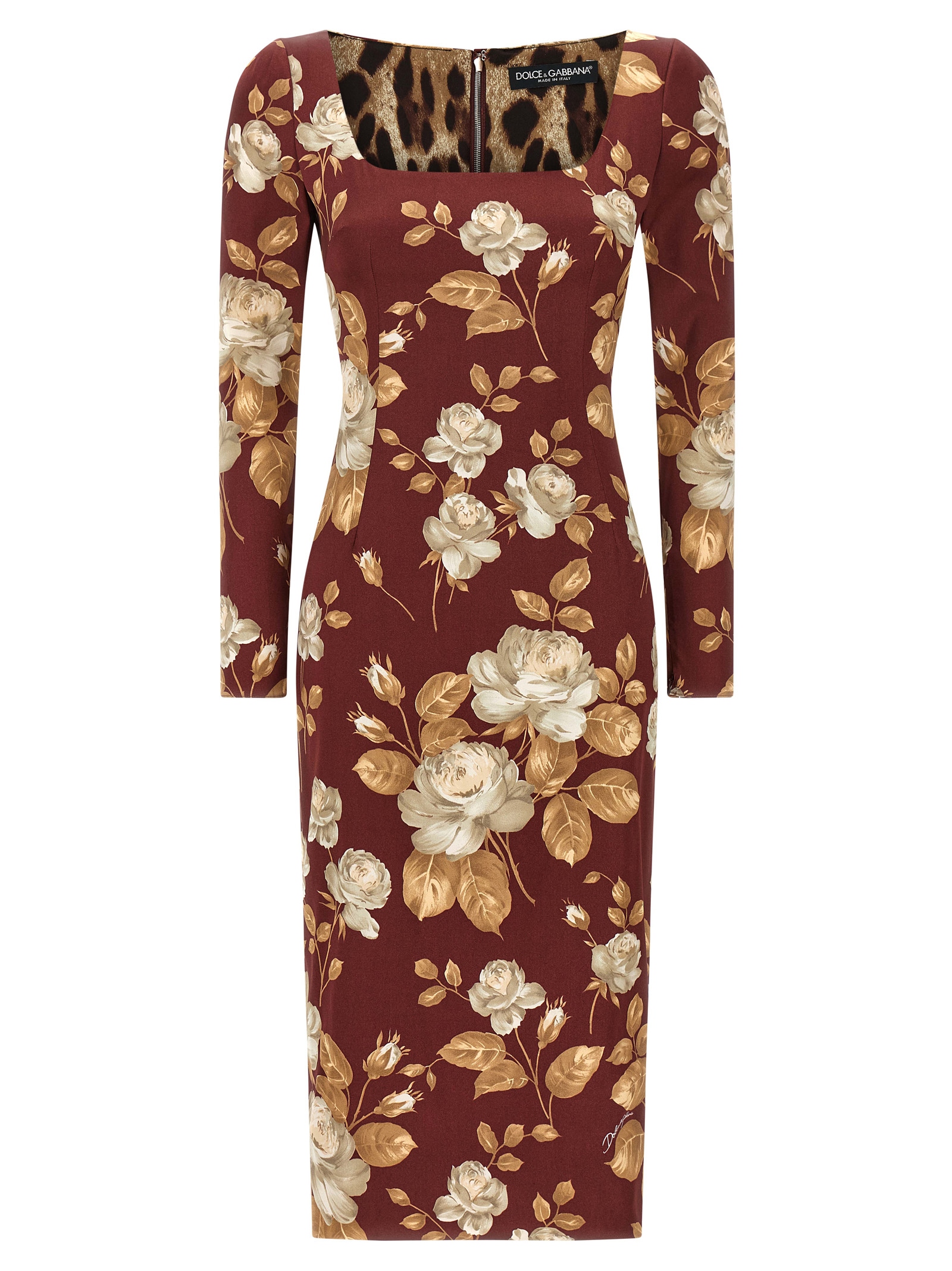 Rose print dress F6TYGTFSIB8HR5QQ (Dolce & Gabbana / ワンピース・ドレス・オールインワン ) | Dolce & Gabbana (ドルチェガッバーナ)