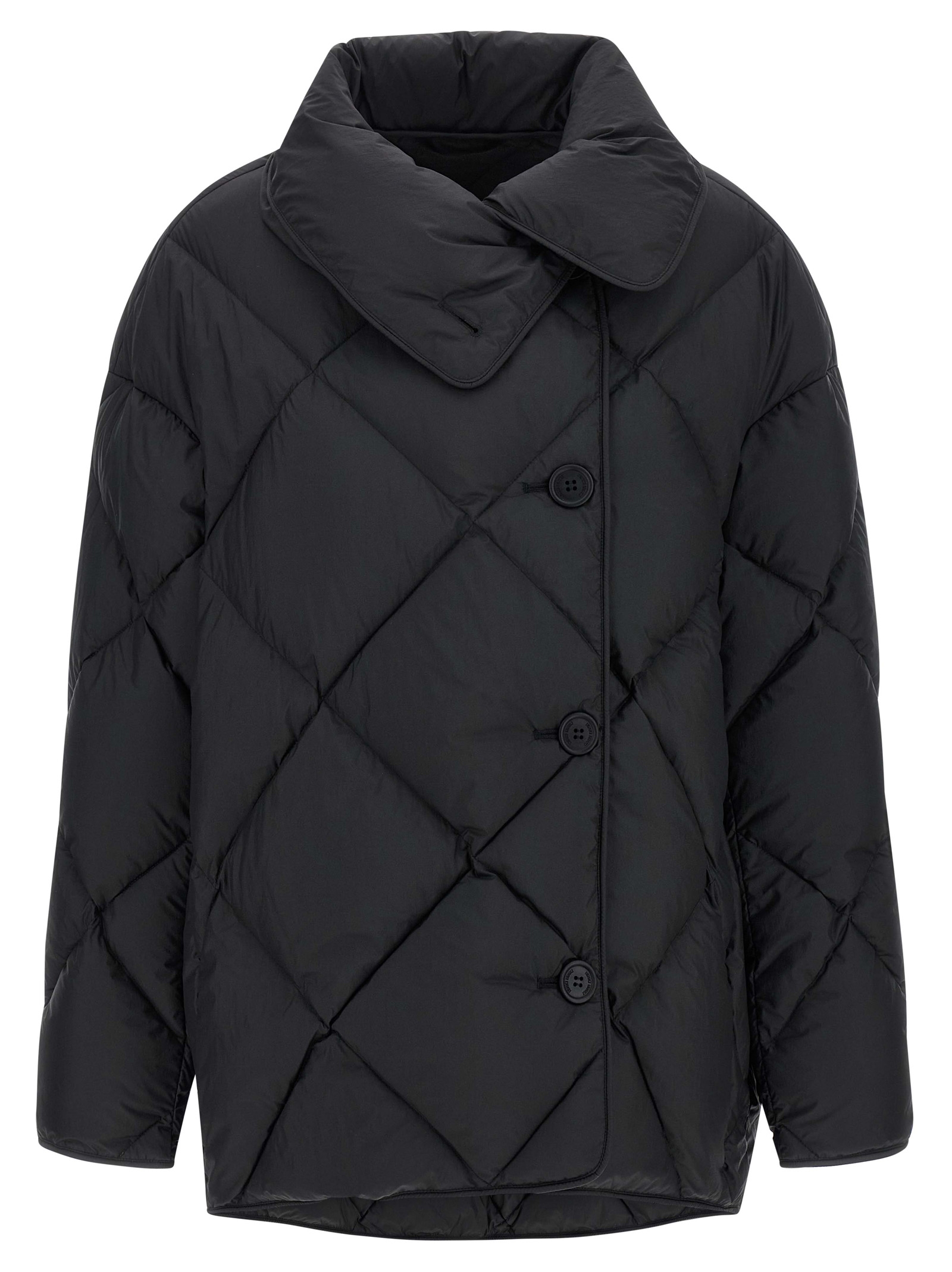 'Cozy Queen' down jacket COZYQUEENMICRORIBNYLONMICROBLACK (IENKI IENKI / ダウンジャケット・コート ) | IENKI IENKI (イエンキイエンキ)