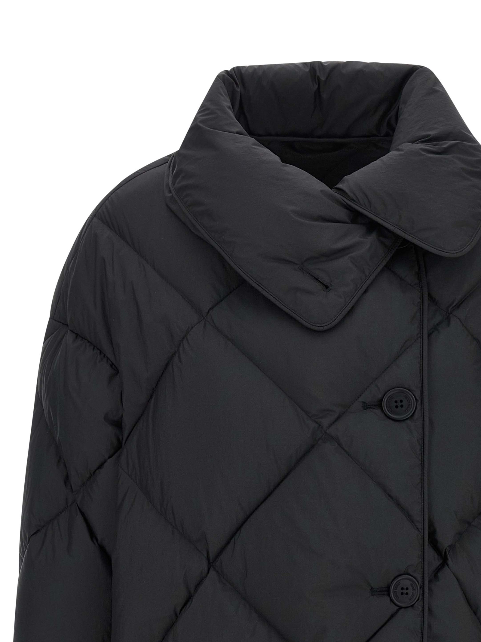 'Cozy Queen' down jacket COZYQUEENMICRORIBNYLONMICROBLACK (IENKI IENKI / ダウンジャケット・コート ) | IENKI IENKI (イエンキイエンキ)(2)
