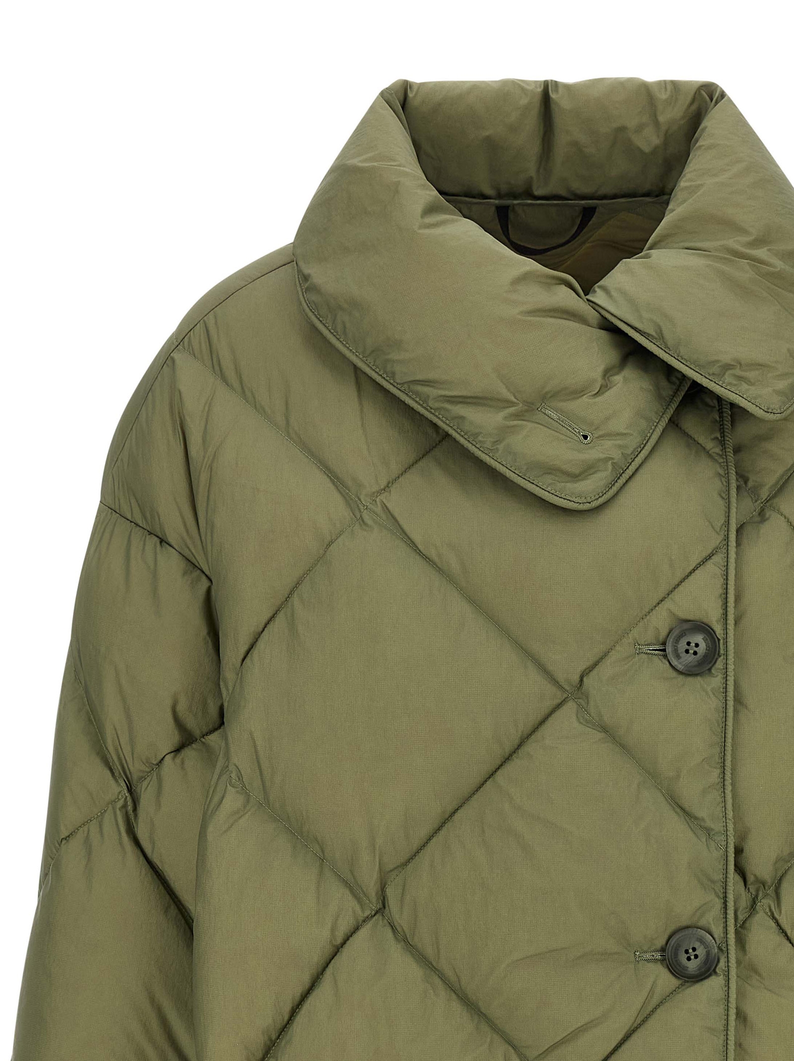 'Cozy Queen' down jacket COZYQUEENMICRORIBNYLONMICROOLIVEGREEN (IENKI IENKI / ダウンジャケット・コート ) | IENKI IENKI (イエンキイエンキ)(2)