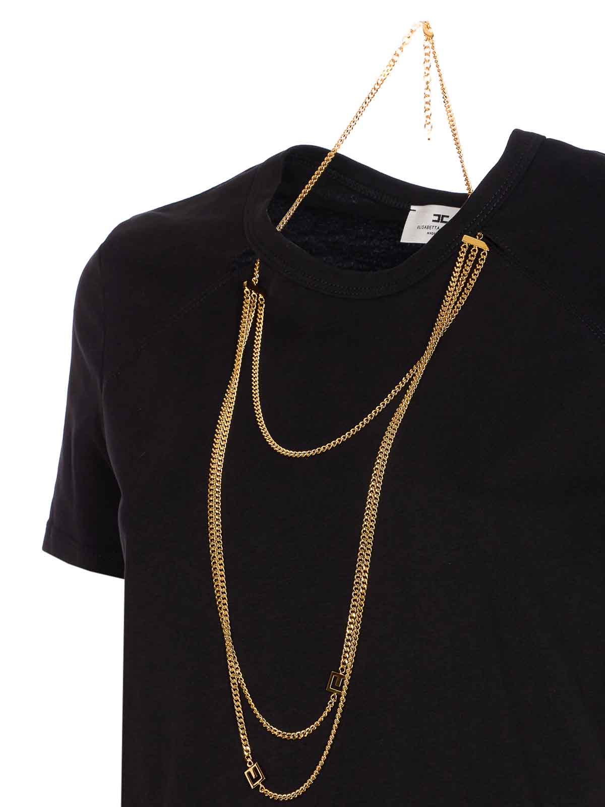 Jersey T-Shirt With Jewel Detail MA00956E2110 (Elisabetta Franchi / Tシャツ・カットソー ) | Elisabetta Franchi (エリザベッタ フランキ)(2)