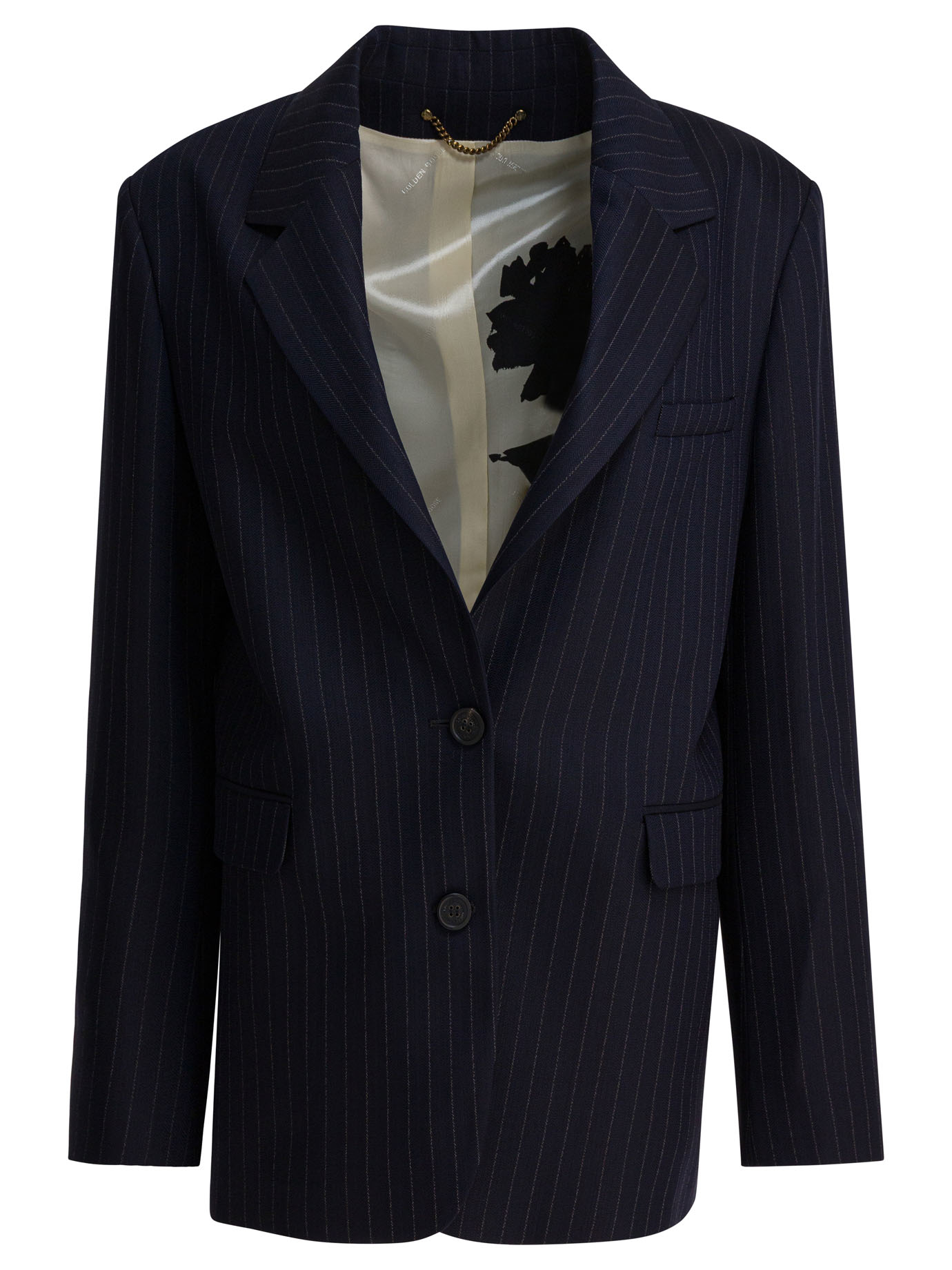 Single-breasted pinstripe blazer jacket GWP02461P00209850629 (Golden Goose / ブレザー・ジャケット ) | Golden Goose (ゴールデングース)
