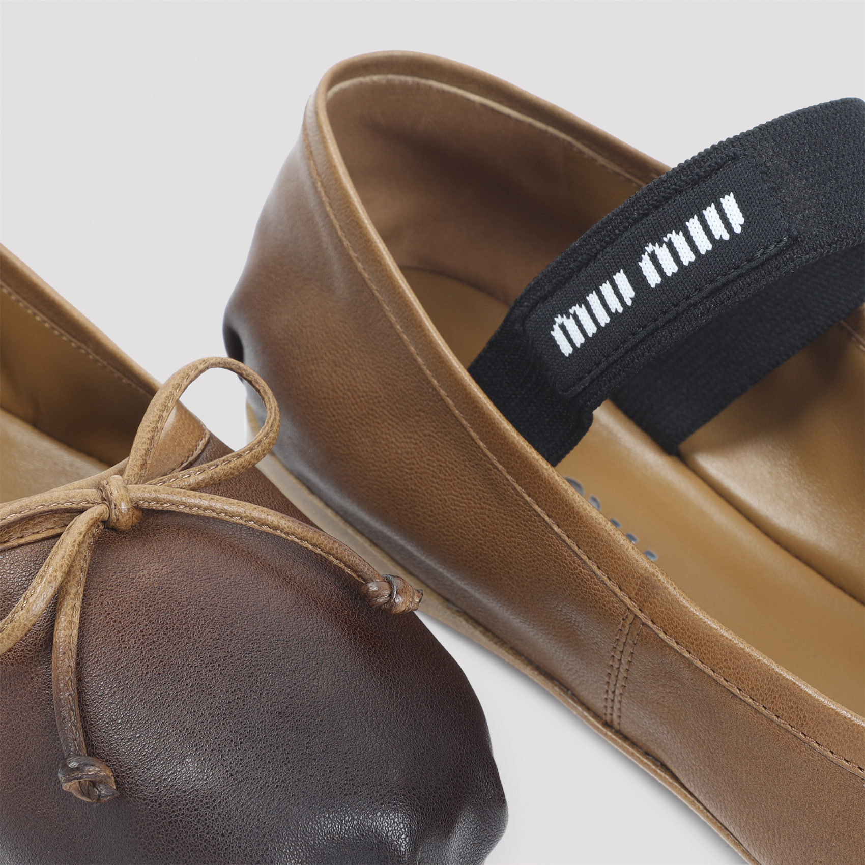 Multicolor leather ballerinas 5F507EF005038F098L (MIU MIU / フラットシューズ ) | MIU MIU (ミュウミュウ)(4)