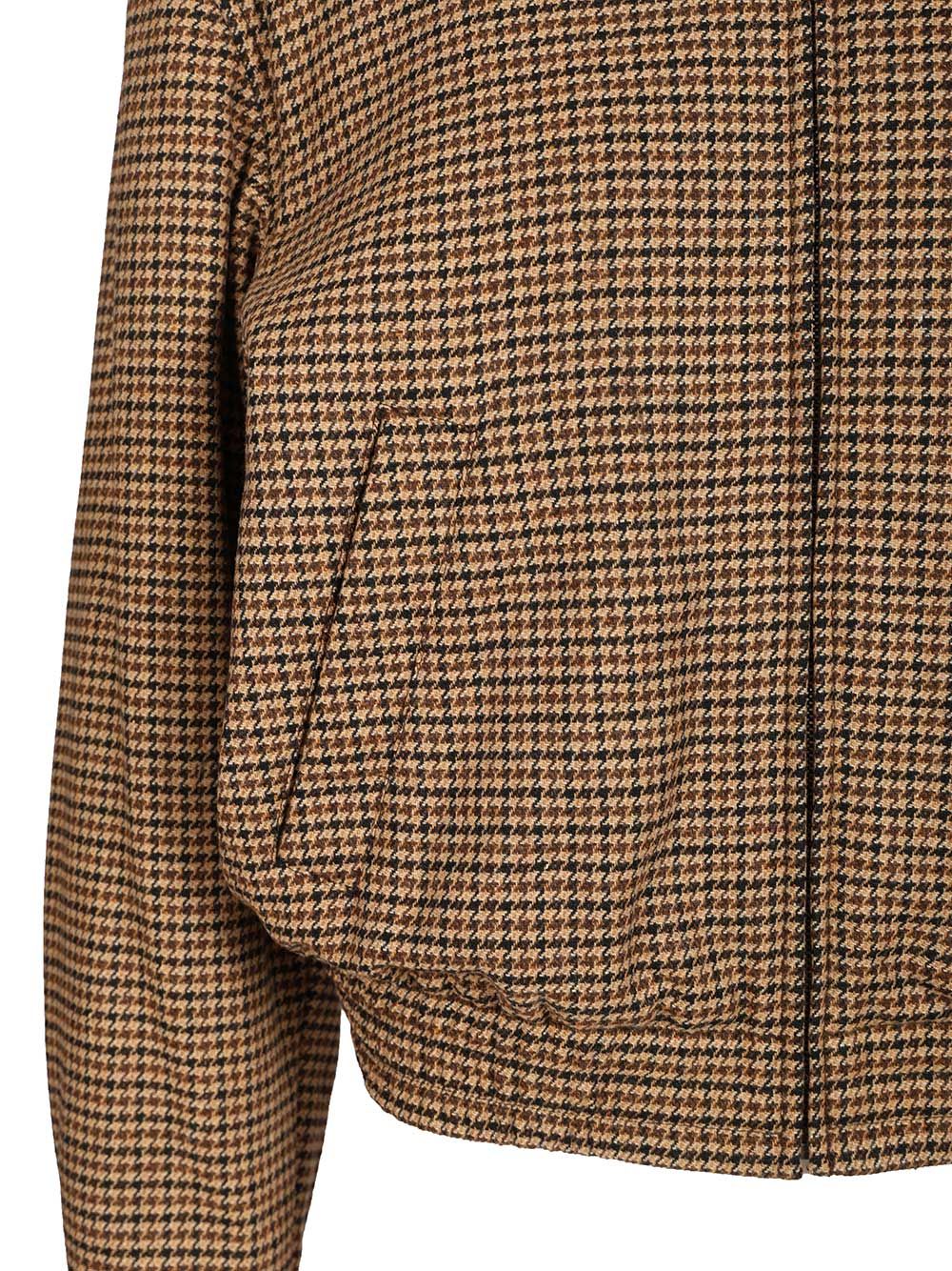 BLOUSON BAS ELASTIQUE PIED POULE LAINE MELANGE 842873YZ9CH9773 (Saint Laurent / カジュアルジャケット ) | Saint Laurent (サンローラン)(4)