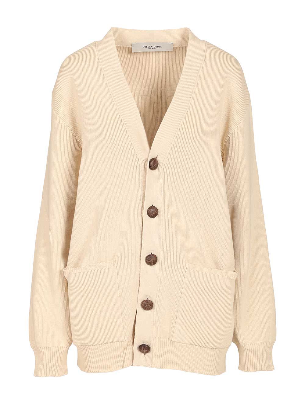 Organic cotton cardigan GWP00950P00197255550 (Golden Goose / ニット・セーター・カーディガン ) | Golden Goose (ゴールデングース)