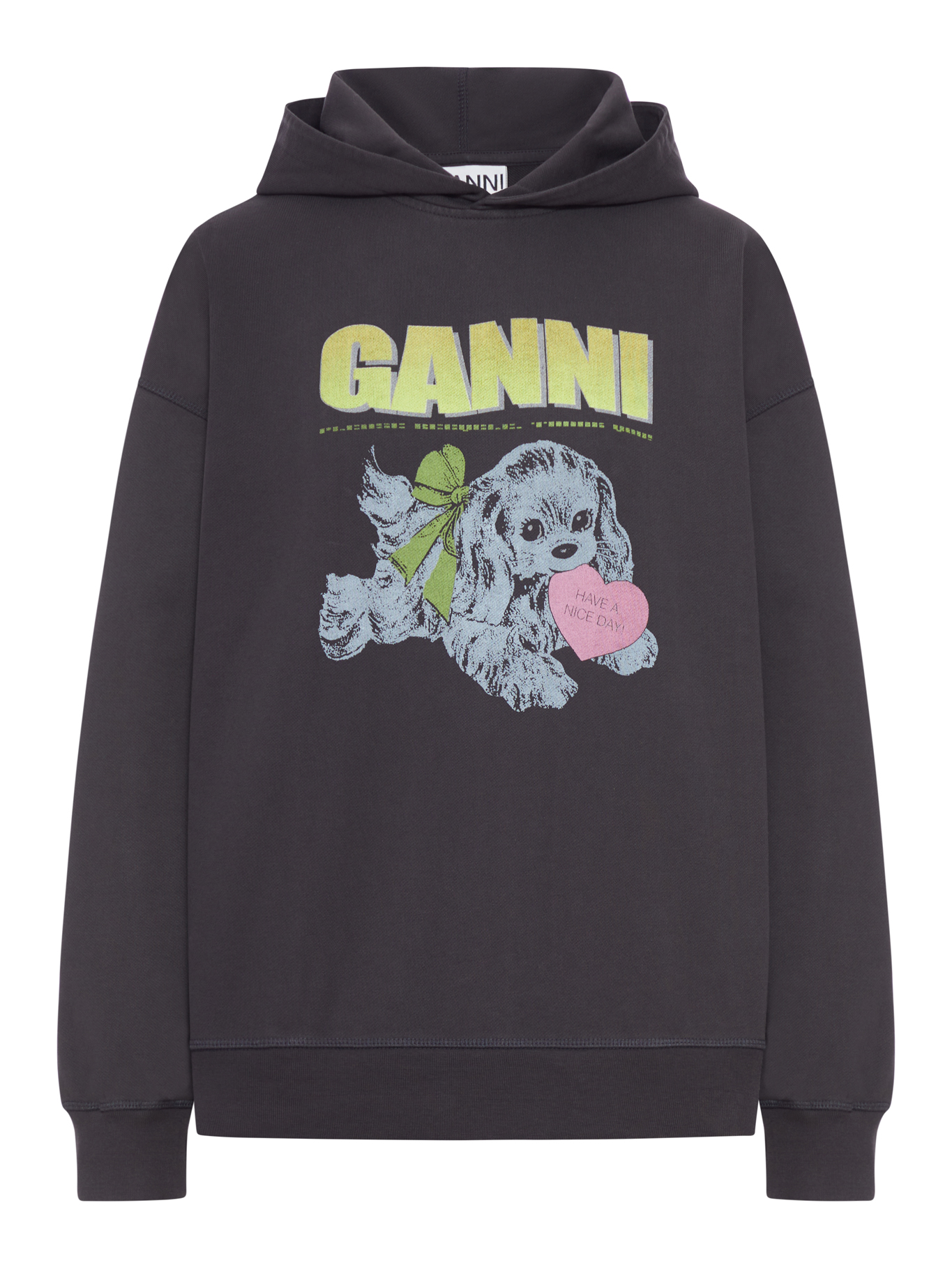 HOODIE WITH PRINT T4360252 (GANNI / スウェット・フーディー ) | GANNI (ガニー)
