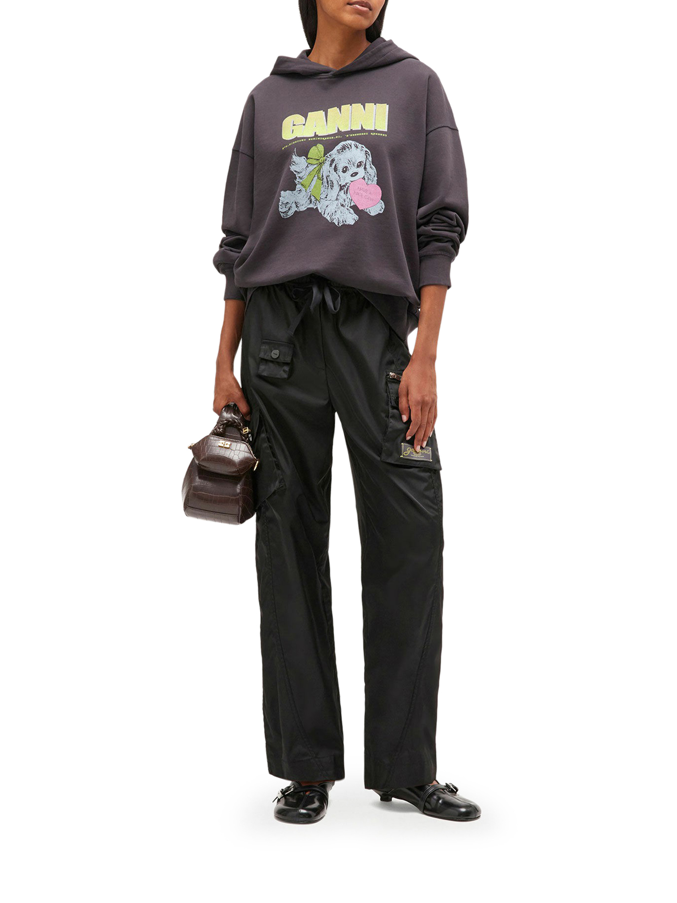 HOODIE WITH PRINT T4360252 (GANNI / スウェット・フーディー ) | GANNI (ガニー)(1)