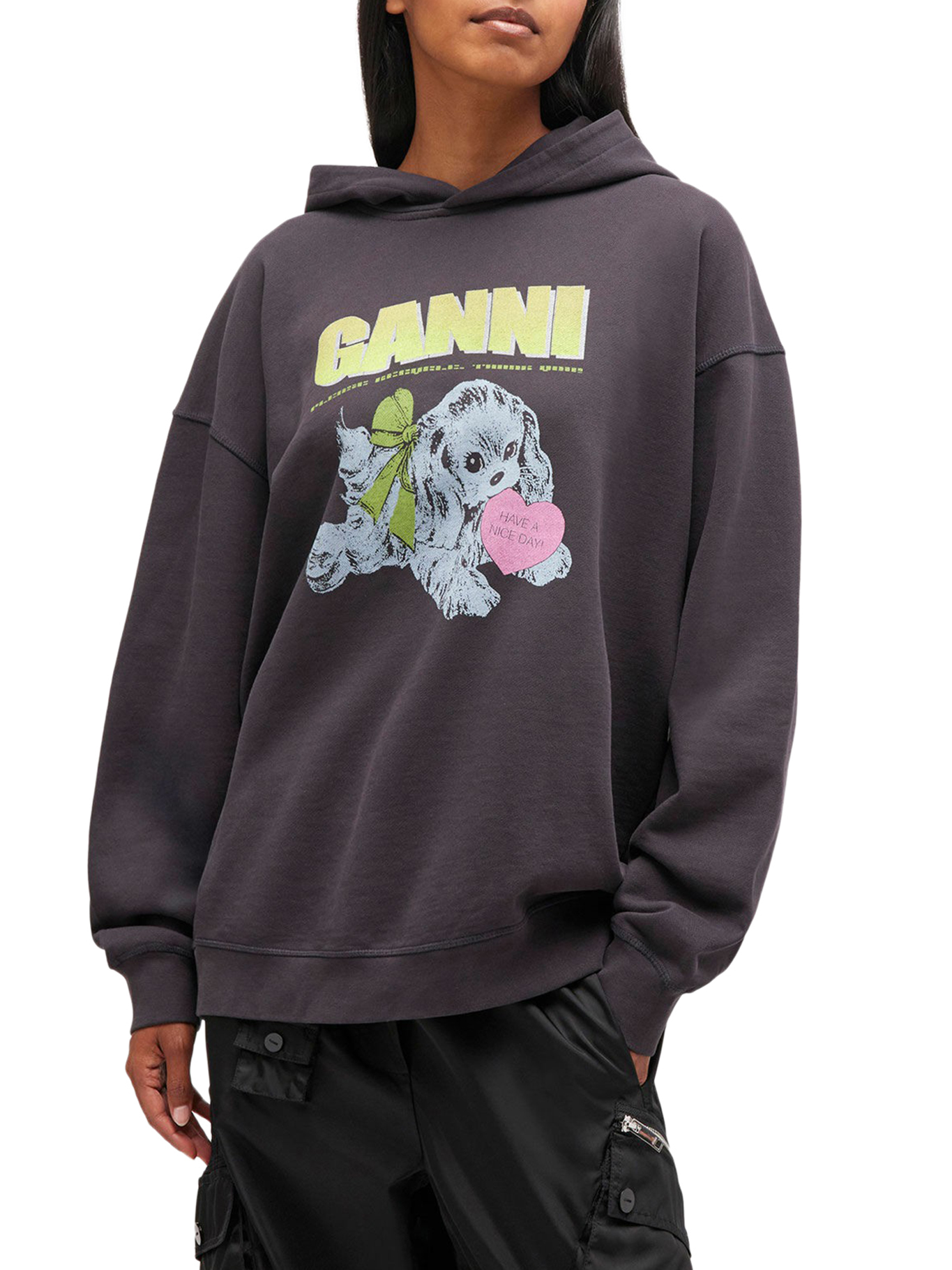 HOODIE WITH PRINT T4360252 (GANNI / スウェット・フーディー ) | GANNI (ガニー)(2)