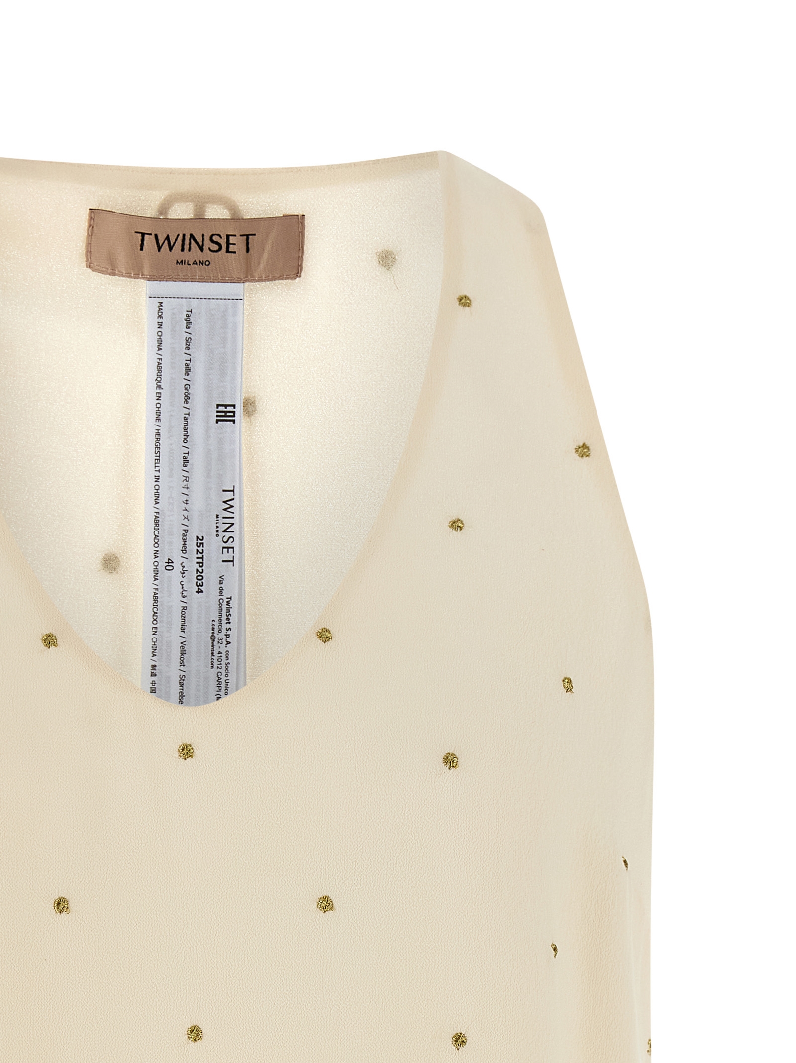 Lurex embroidery tank top 252TP203407222 (TWINSET / タンクトップ・キャミソール ) | TWINSET (ツインセット)(2)