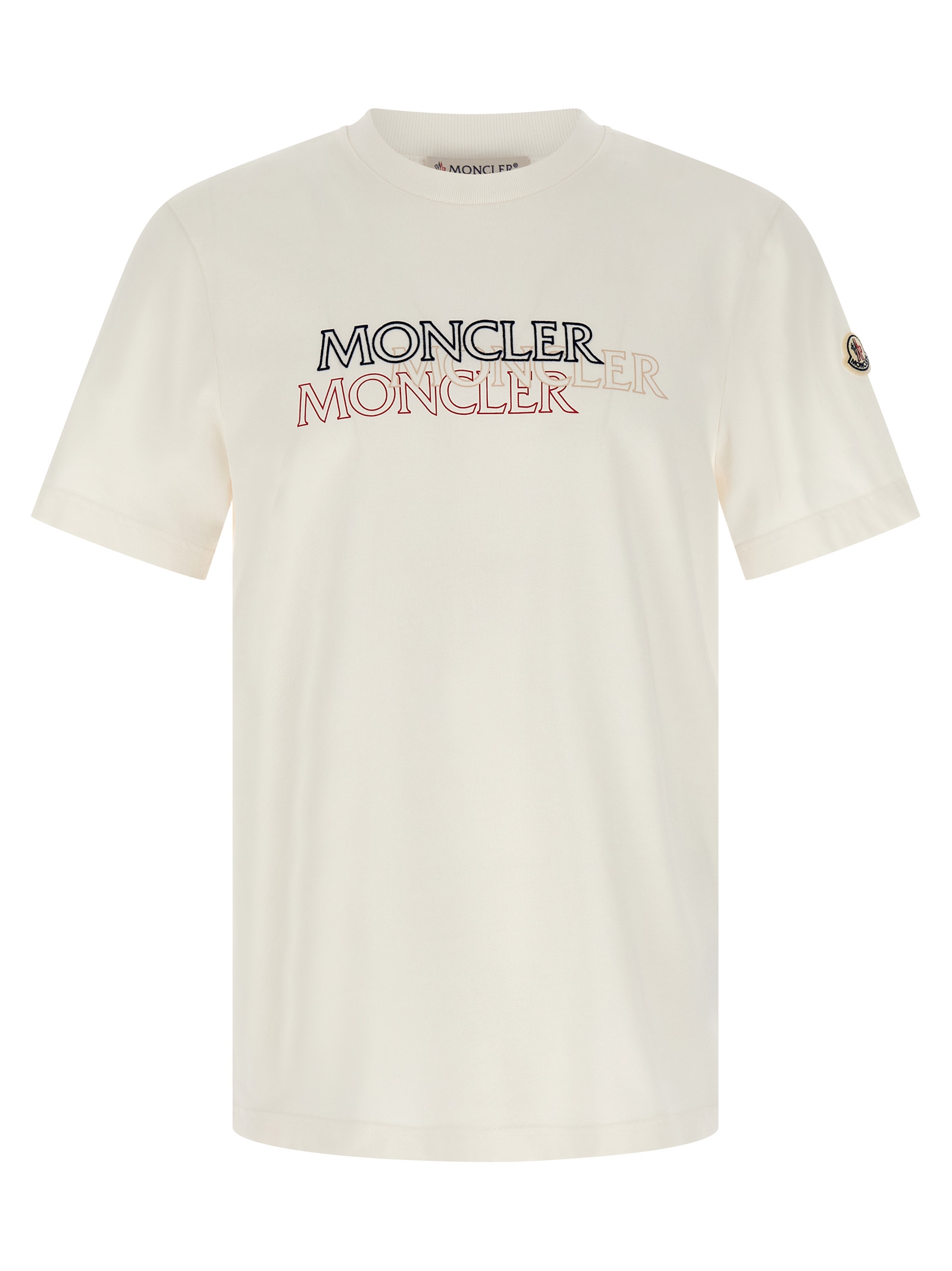 Flocked logo T-shirt K20918C0005589AZ9034 (Moncler / Tシャツ・カットソー ) | Moncler (モンクレール)