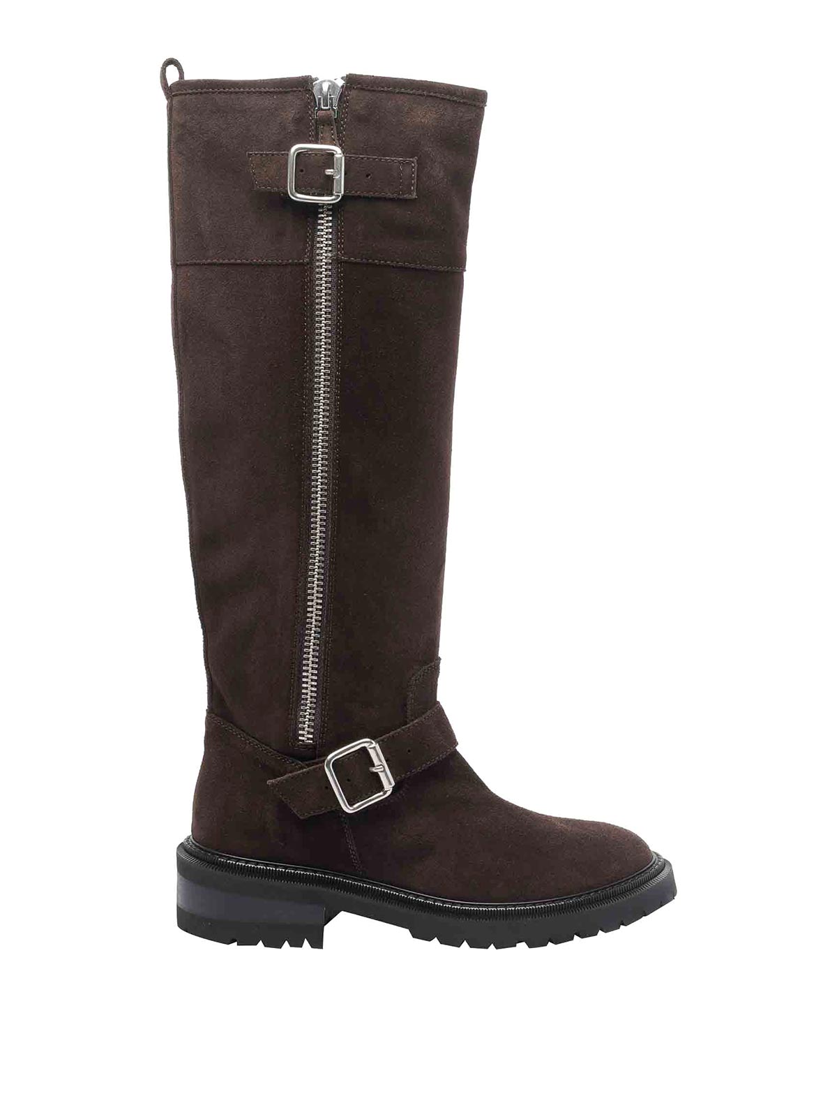 Brown Buckles Boots 4280RL012TESTADIMORO (Via Rome 15 / ブーツ ) | Via Rome 15 (ヴィアローマ クインディチ)