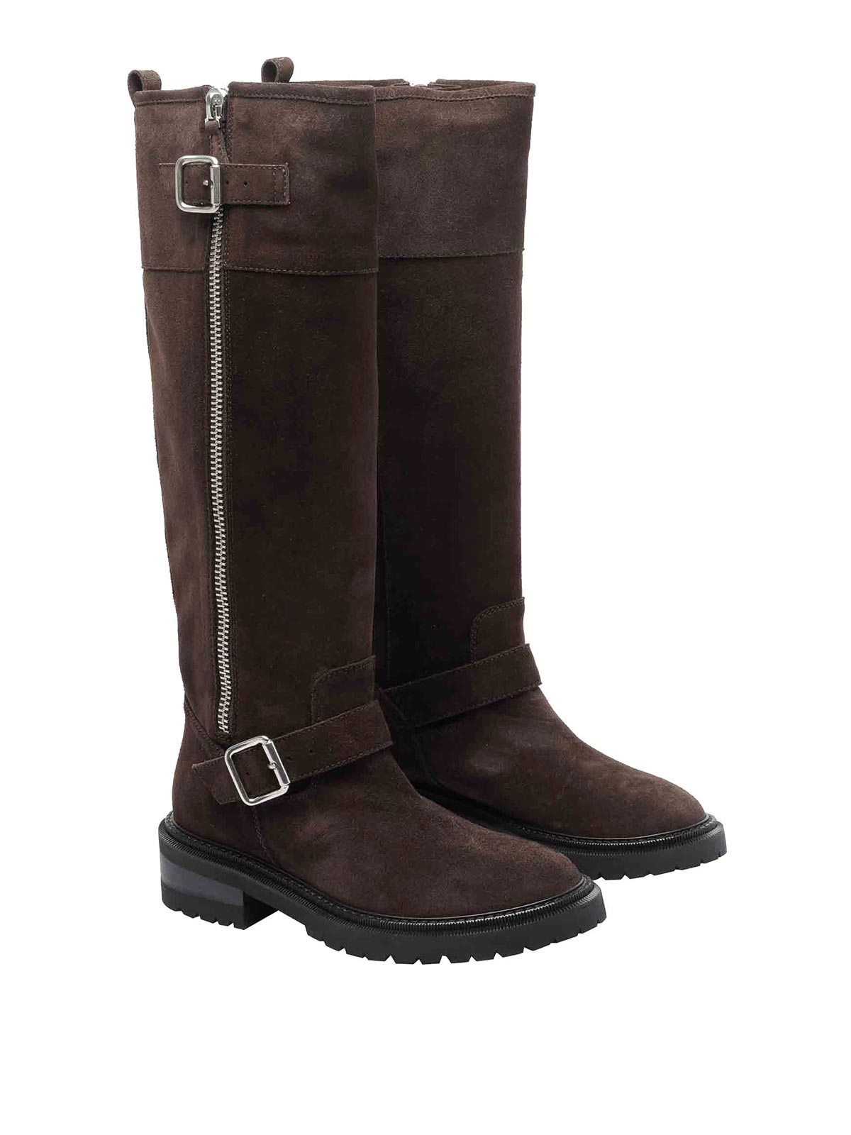 Brown Buckles Boots 4280RL012TESTADIMORO (Via Rome 15 / ブーツ ) | Via Rome 15 (ヴィアローマ クインディチ)(1)