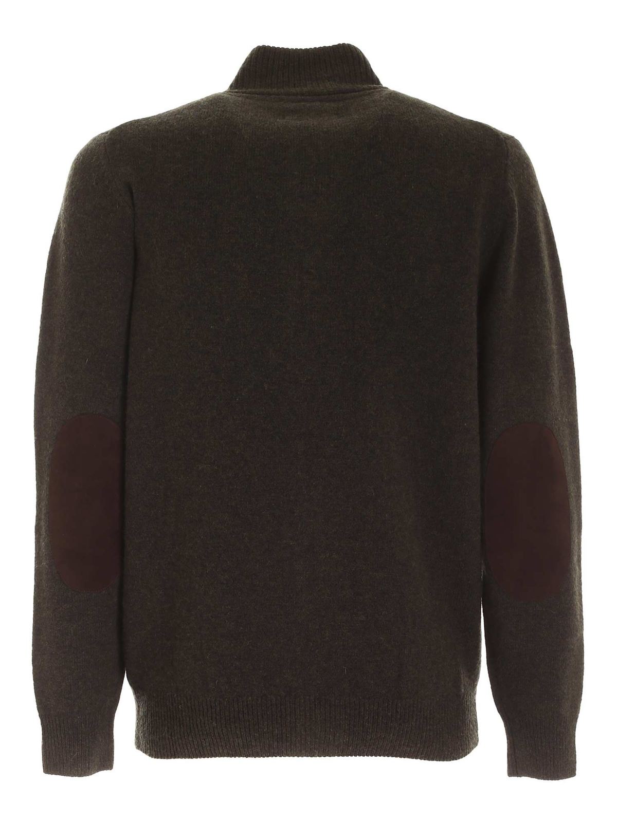 Contrasting details cardigan in green MKN0731GN73 (Barbour / ニット・セーター・カーディガン ) | Barbour (バブアー)(1)