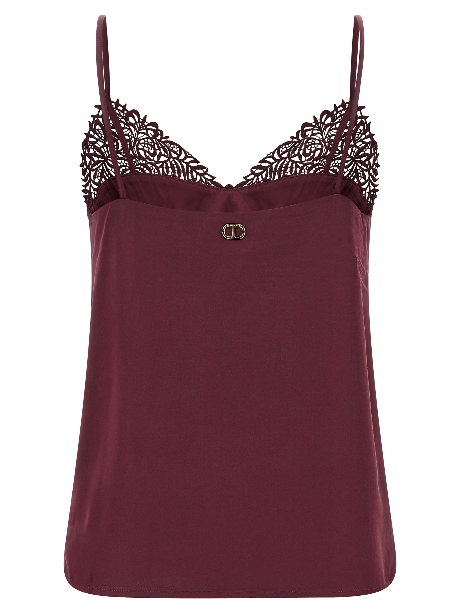 Satin lace top 252TP248105609 (TWINSET / タンクトップ・キャミソール ) | TWINSET (ツインセット)(1)