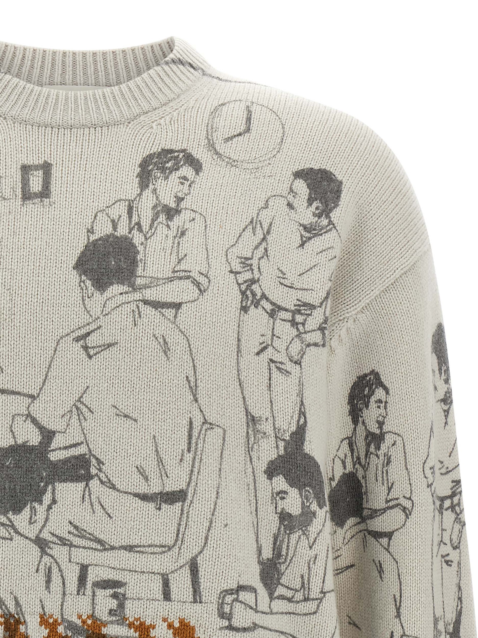 Jacquard pattern sweater KW1439YN0373943 (JW Anderson / ニット・セーター・カーディガン ) | JW Anderson (ジェイダブリュー アンダーソン)(2)