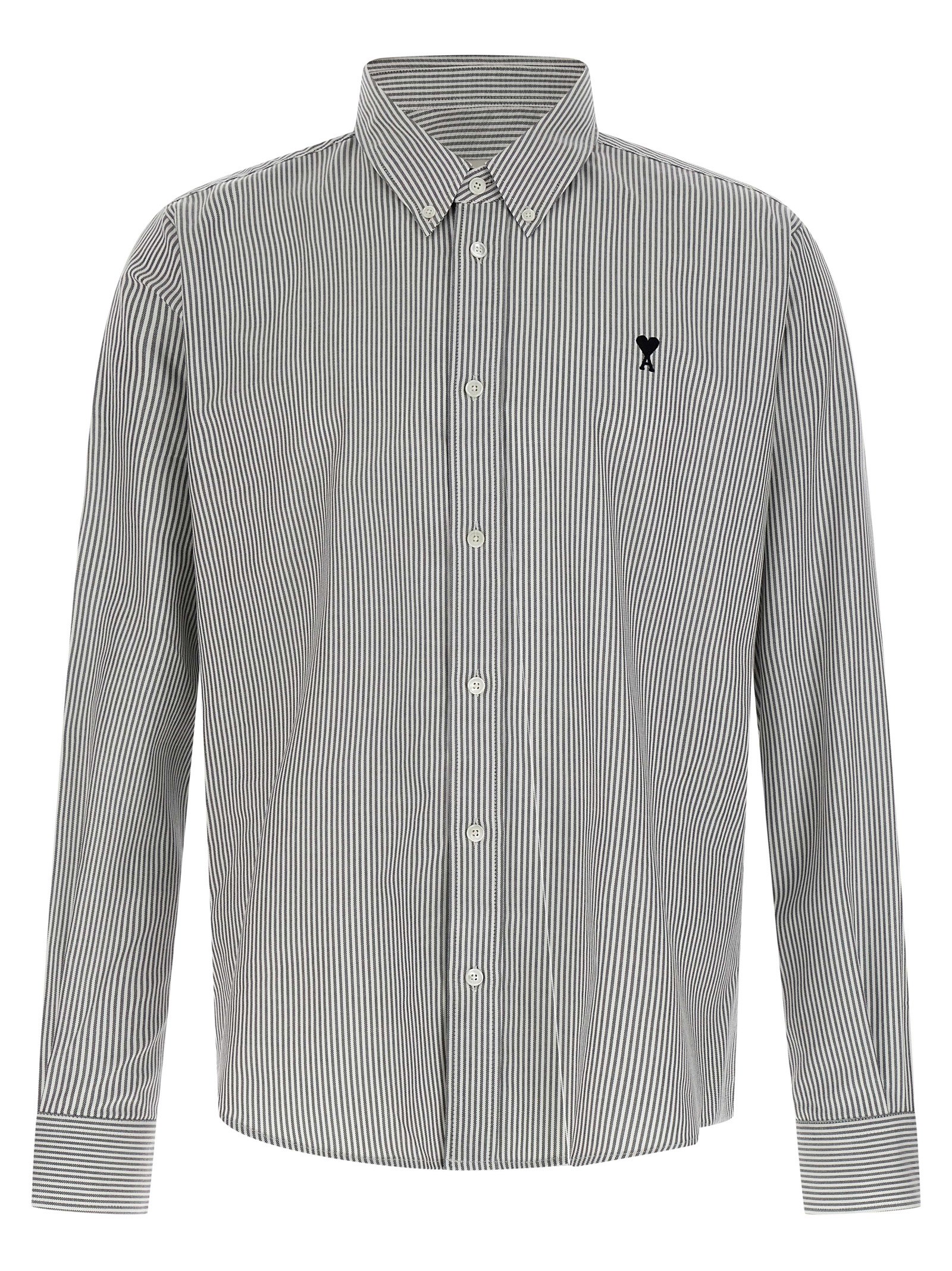 'Ami De Coeur' striped shirt HSH763CO0087039 (AMI Paris / シャツ・ブラウス ) | AMI Paris (アミパリス)