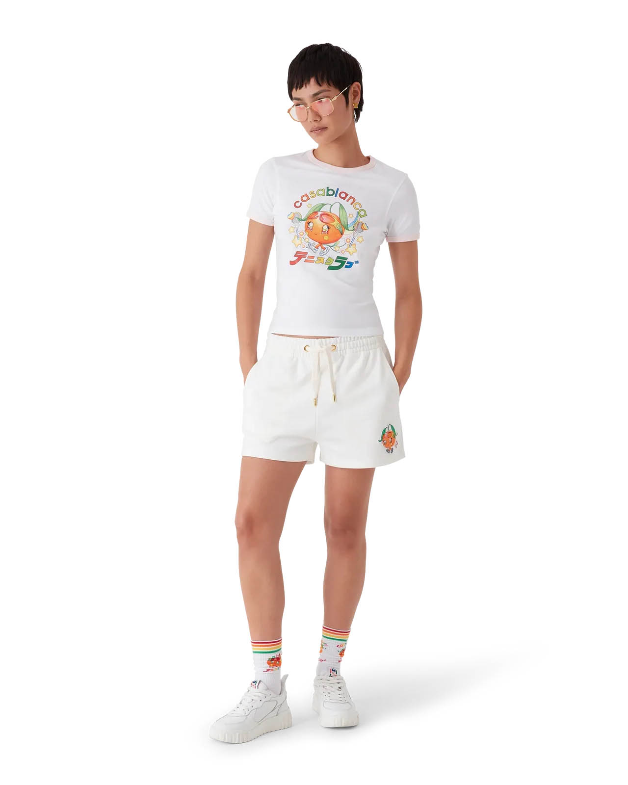 Casablanca Shorts White WAW25JTR18601 (Casablanca / ショートパンツ ) | Casablanca (カサブランカ)(1)