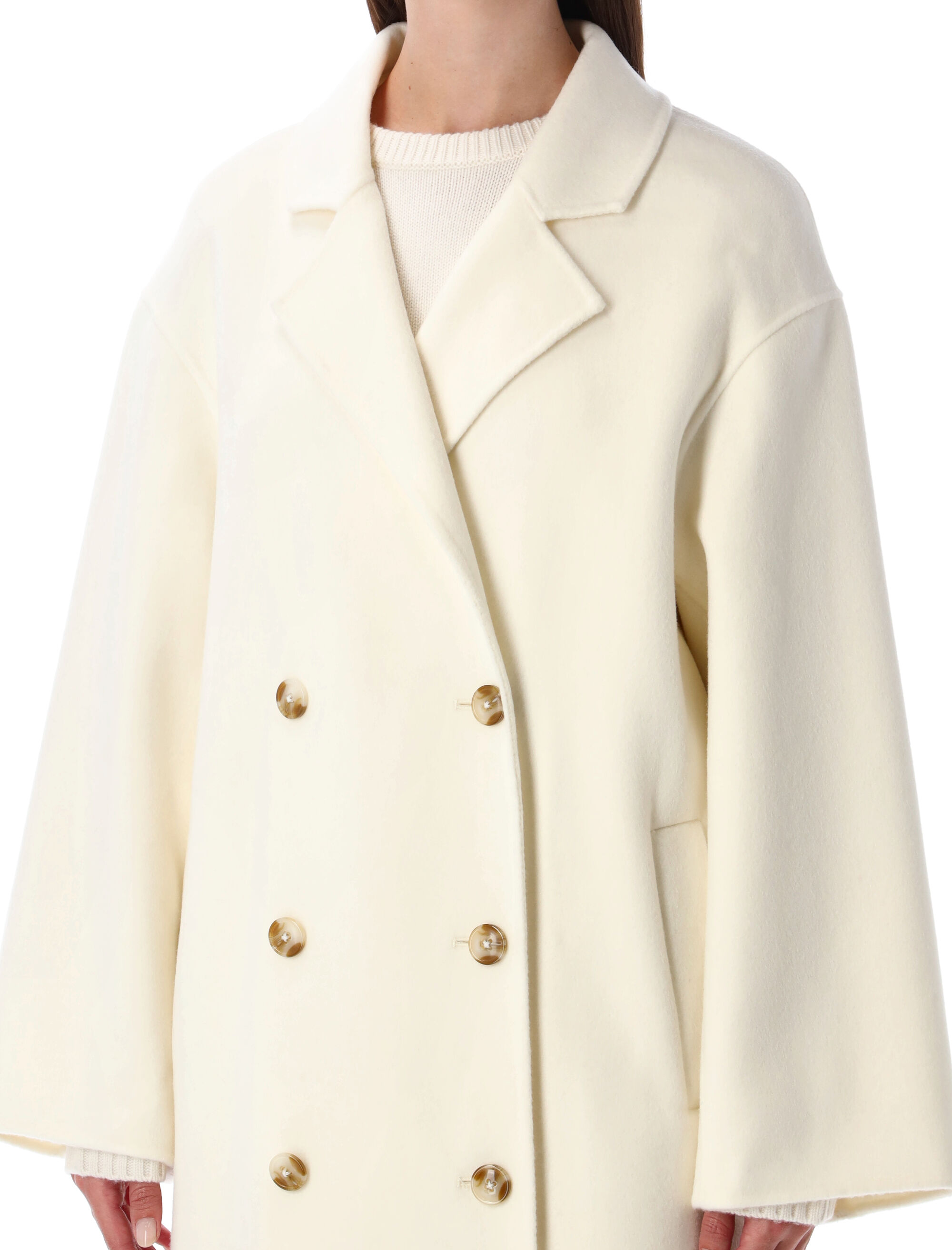 LOULOU Coats White BORNEOIVORY (LOULOU STUDIO / コート ) | LOULOU STUDIO (ルルスタジオ)(2)